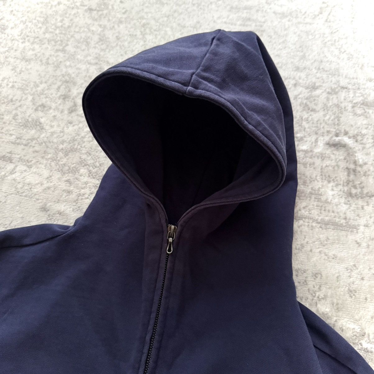 Kazuyuki Kumagai Attachment Kazuyuki Kumagai Double Riri Zipper Navy Cotton Hoodie Size US L / EU 52-54 / 3 - 6 Thumbnail