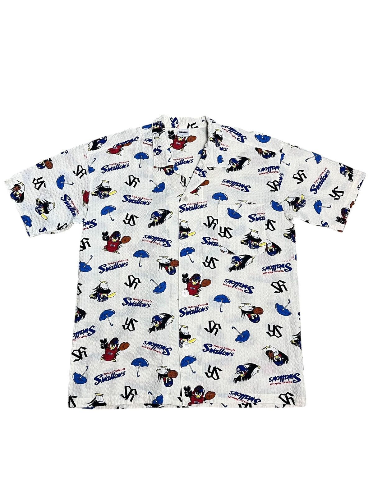 MLB Rare Tokyo Yakult Swallows All Over Print Pajama Set Unisex Size US M / EU 48-50 / 2 - 5 Thumbnail
