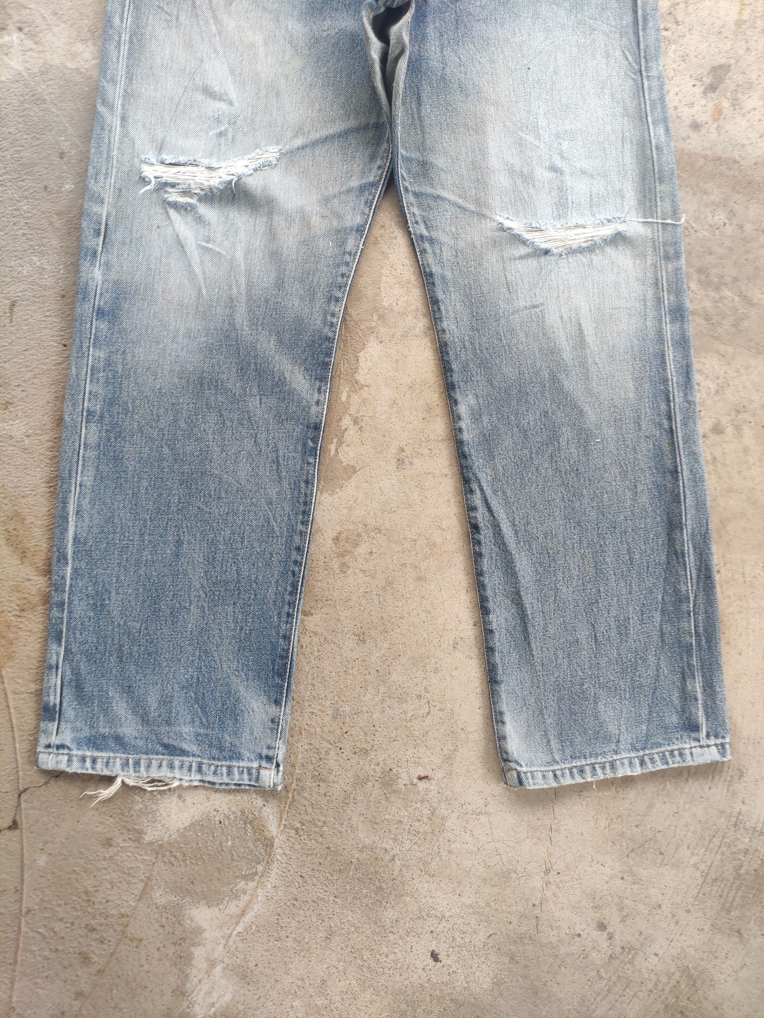 Edwin Vintage Edwin 503z Jean Distressed Faded Denim W33 Size US 33 - 4 Thumbnail