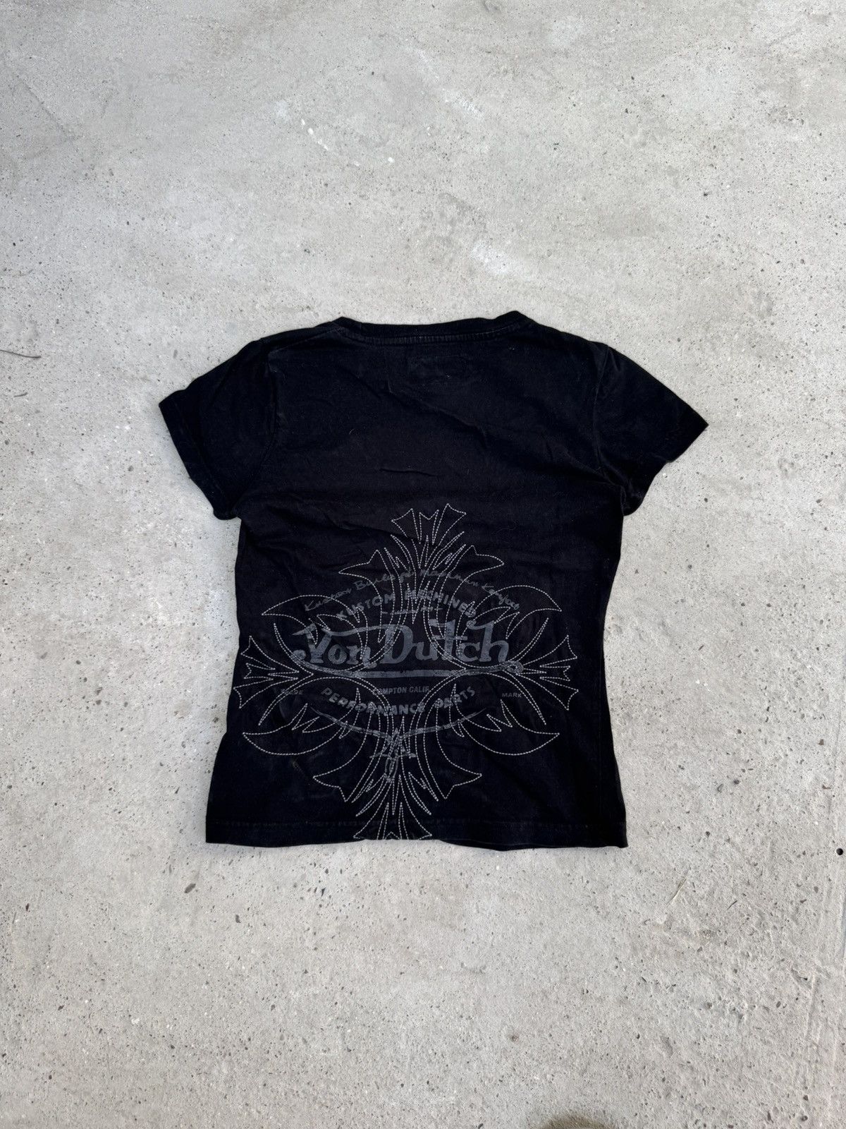 Von Dutch CRAZY VINTAGE Y2K EMBROIDED VON DUTCH T-SHIRT Size M / US 6-8 / IT 42-44 - 2 Thumbnail