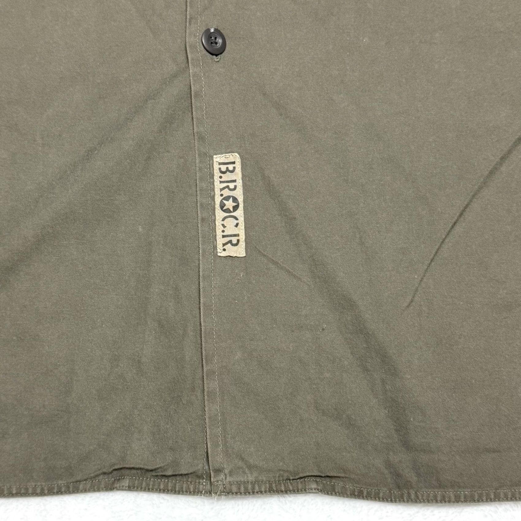 Banana Republic VINTAGE Banana Republic Shirt Small Men Civilian Reserve BRCR Military Field Button NWT Size US S / EU 44-46 / 1 - 5 Thumbnail