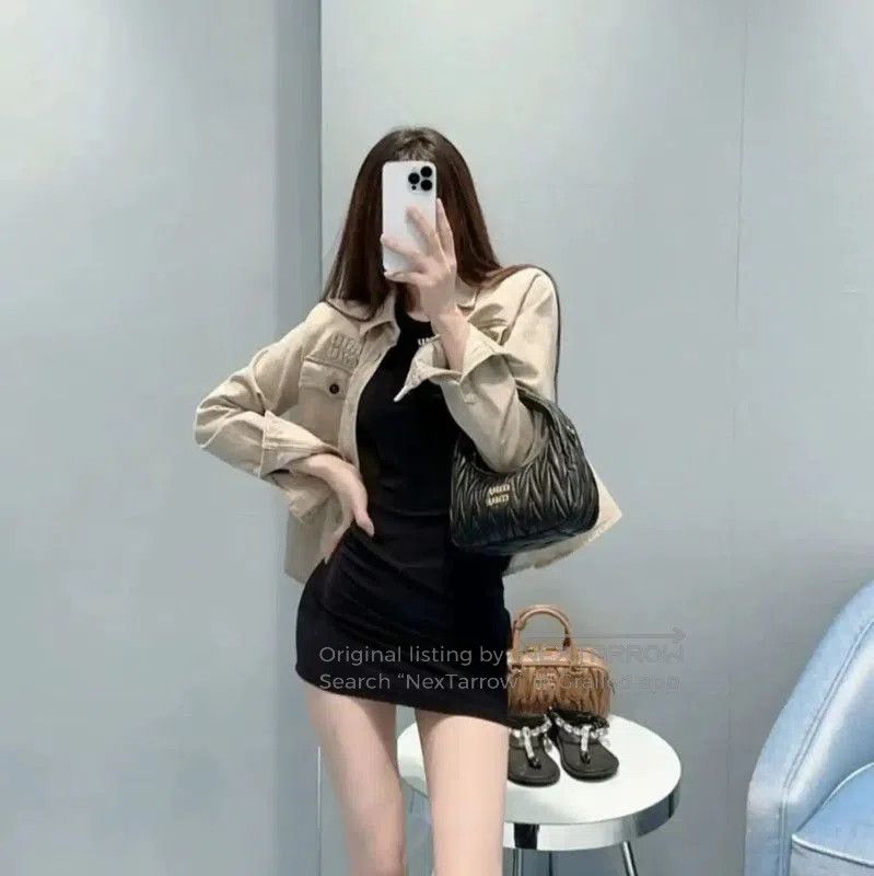 Miu Miu Miu Miu Khaki Denim Women's Jacket . Size S / US 4 / IT 40 - 7 Thumbnail