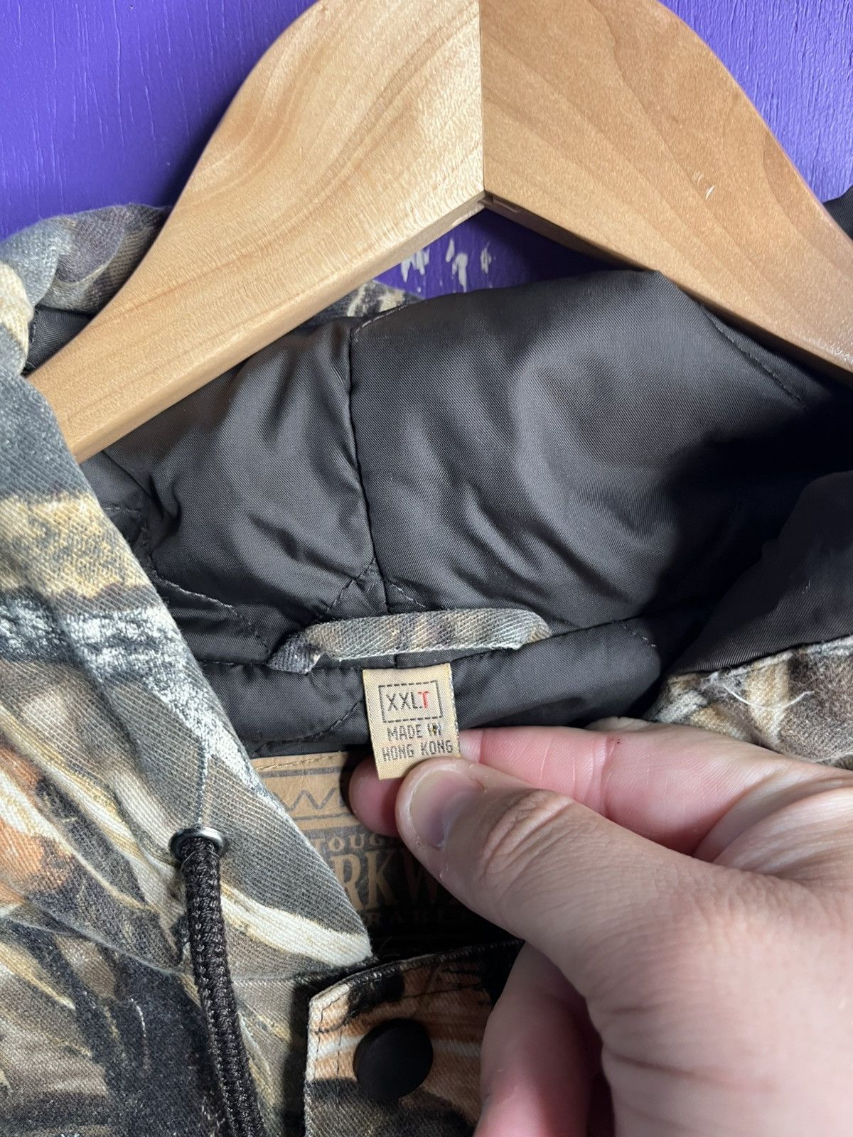 Vintage Vintage 90s Big gain camo puffer work jacket Size US XXL / EU 58 / 5 - 4 Thumbnail