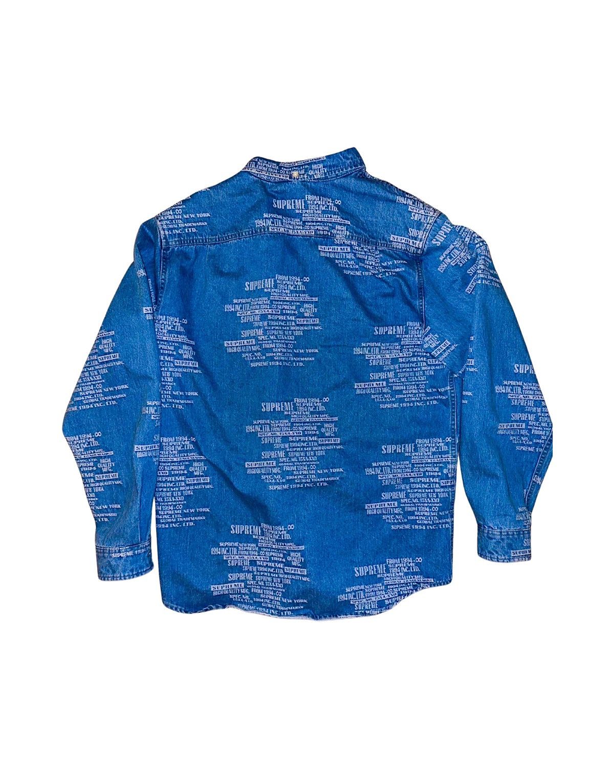 Supreme Supreme Trademark Denim Button Up Large Like New Size US L / EU 52-54 / 3 - 2 Thumbnail