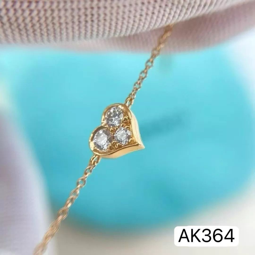 Tiffany & Co. Tiffany & Co. Heart Diamond Rose Gold Bracelet 14-15cm LN Size ONE SIZE - 7 Thumbnail