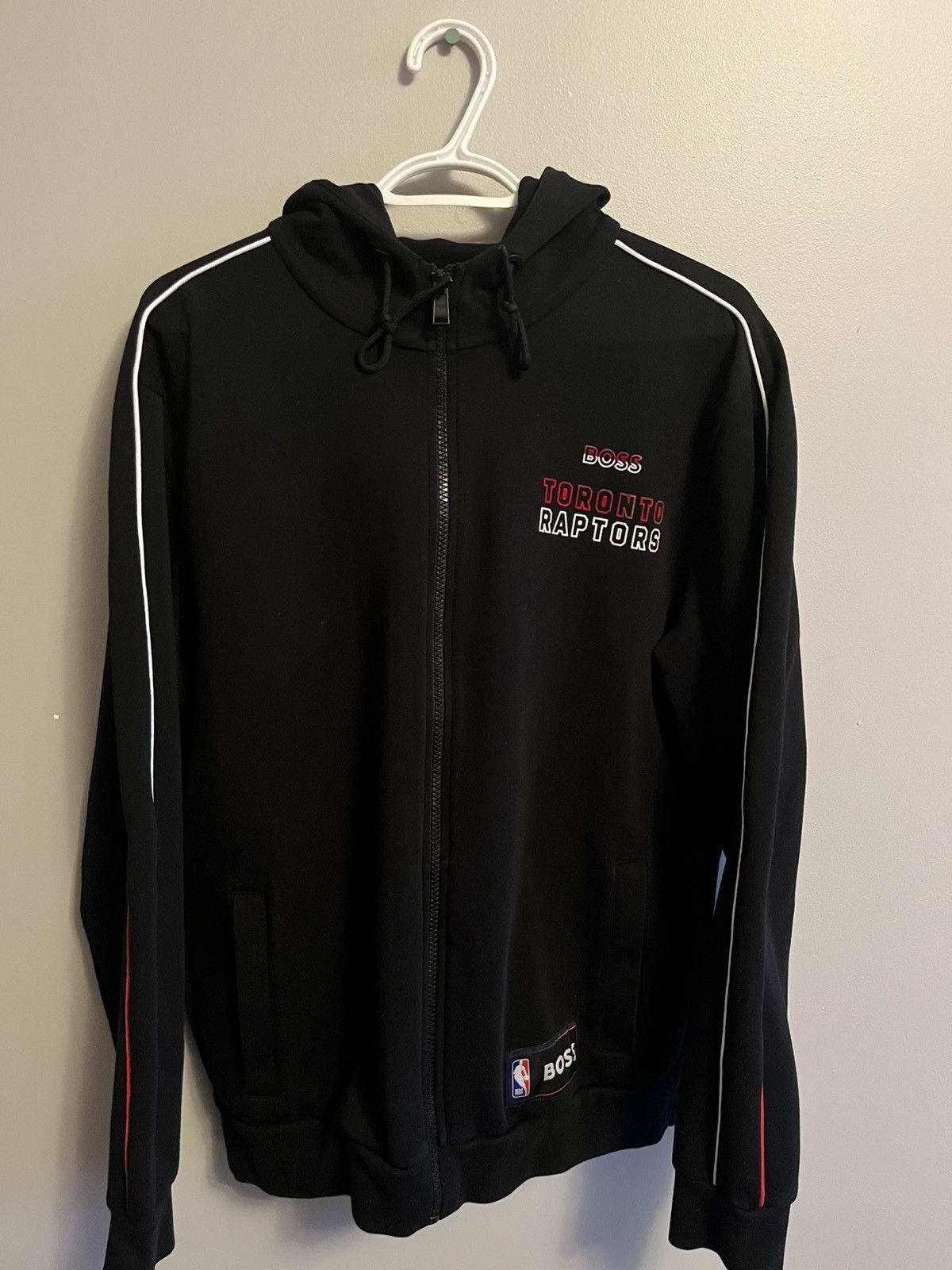 Designer × Hugo Boss × NBA Hugo Boss NBA Toronto Raptors Zip Up Hooded Sweater Size US L / EU 52-54 / 3 - 2 Thumbnail