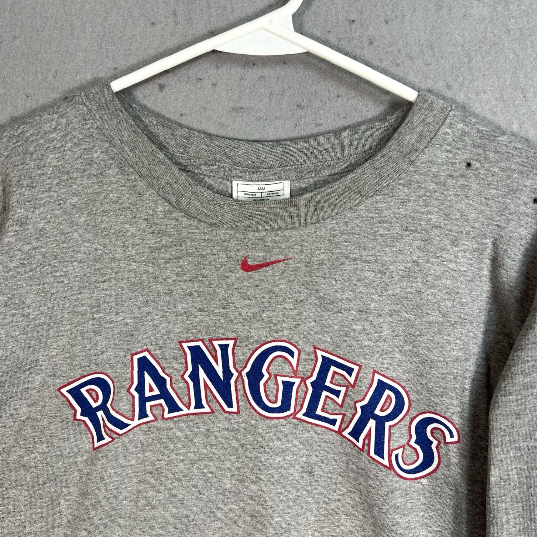 Nike VINTAGE Nike Texas Rangers Shirt Adult Medium Gray Sportswear Graphic Tee 2000s Mens Size US M / EU 48-50 / 2 - 3 Thumbnail