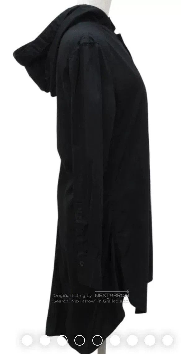 Yohji Yamamoto Yohji Yamamoto Black Hooded Long Shirt. Size S / US 4 / IT 40 - 2 Thumbnail