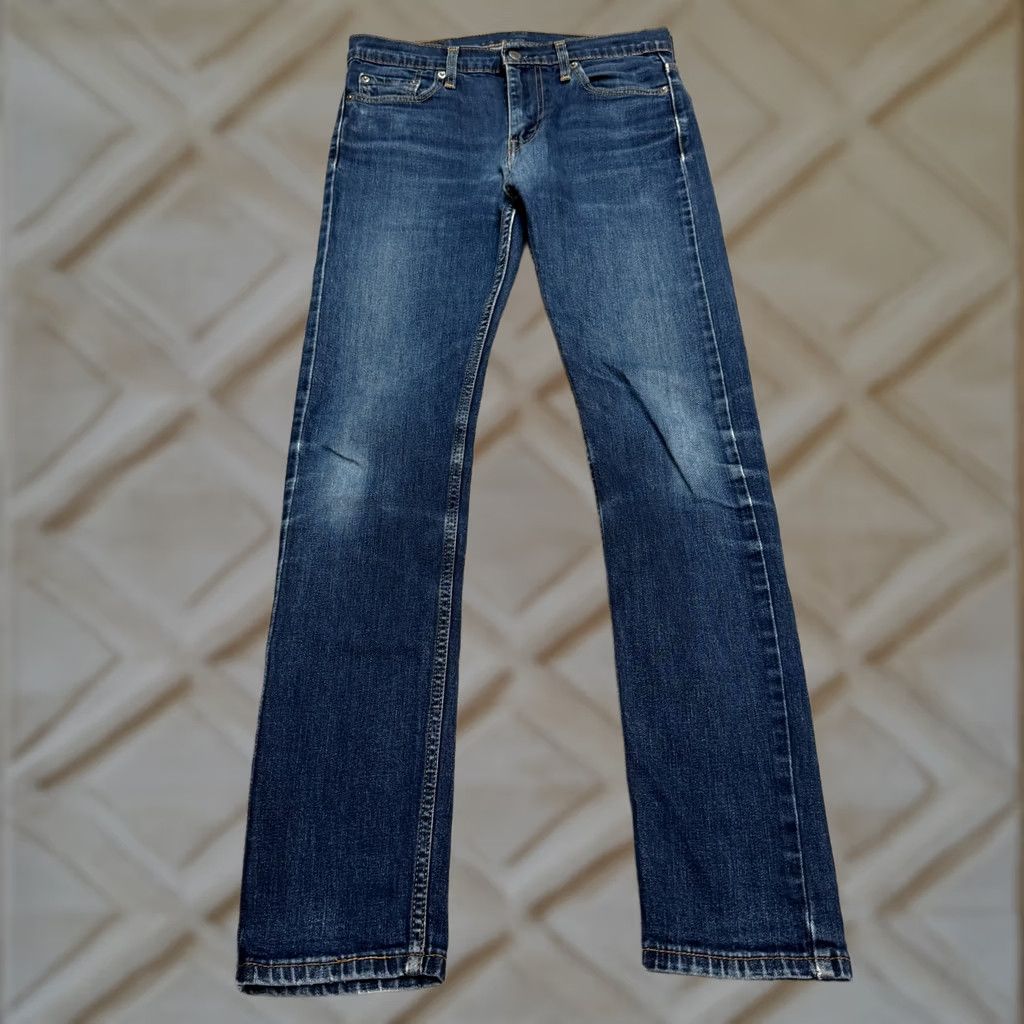Levi's Levi's 510 Skinny Jeans Mens 30x32 Blue Dark Wash Cotton Stretch Casual Denim Pants Size US 34 / EU 50 - 1 Thumbnail