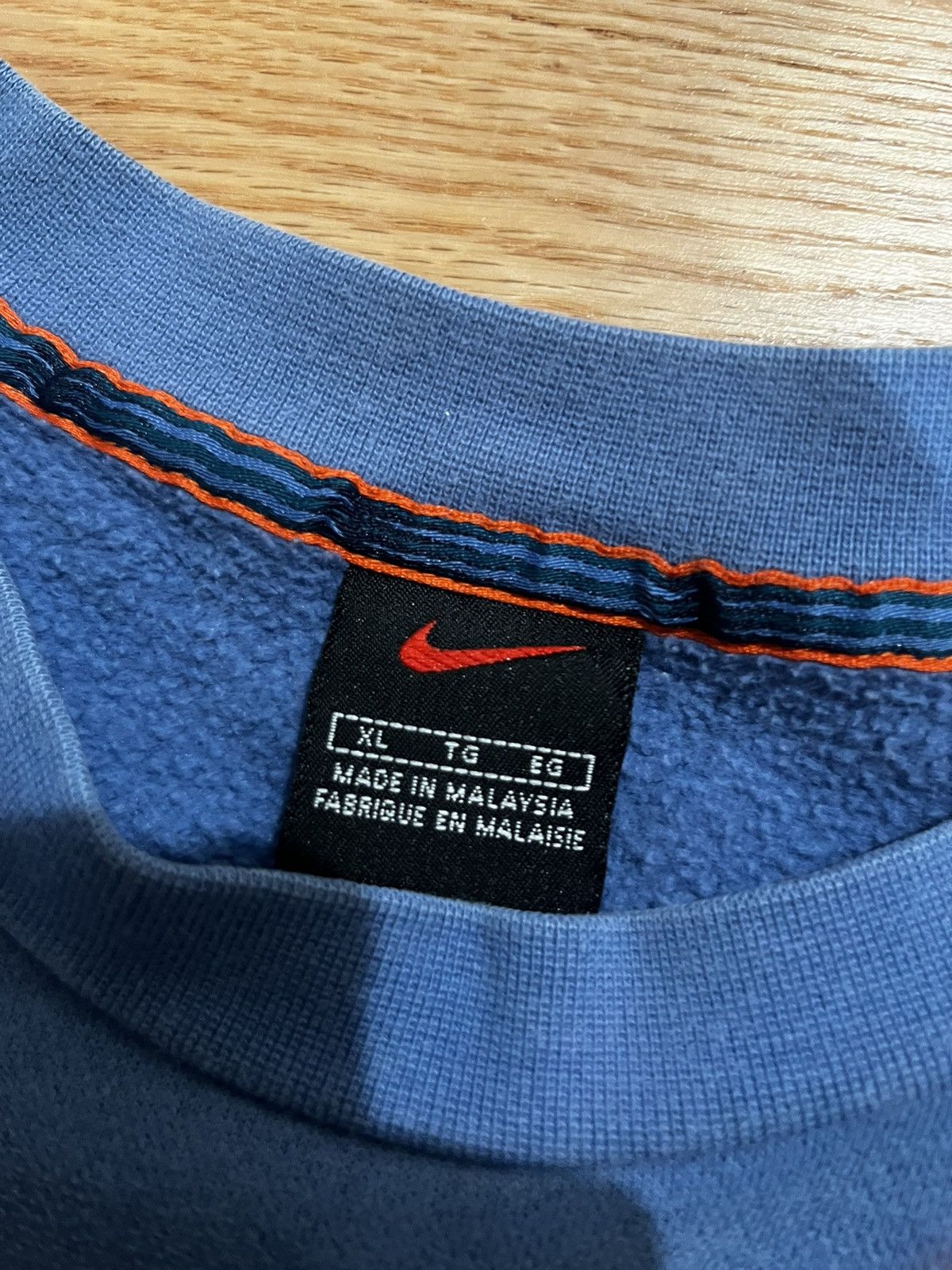 Nike Vintage Y2K Crewneck Blue Sweatshirt Size XL