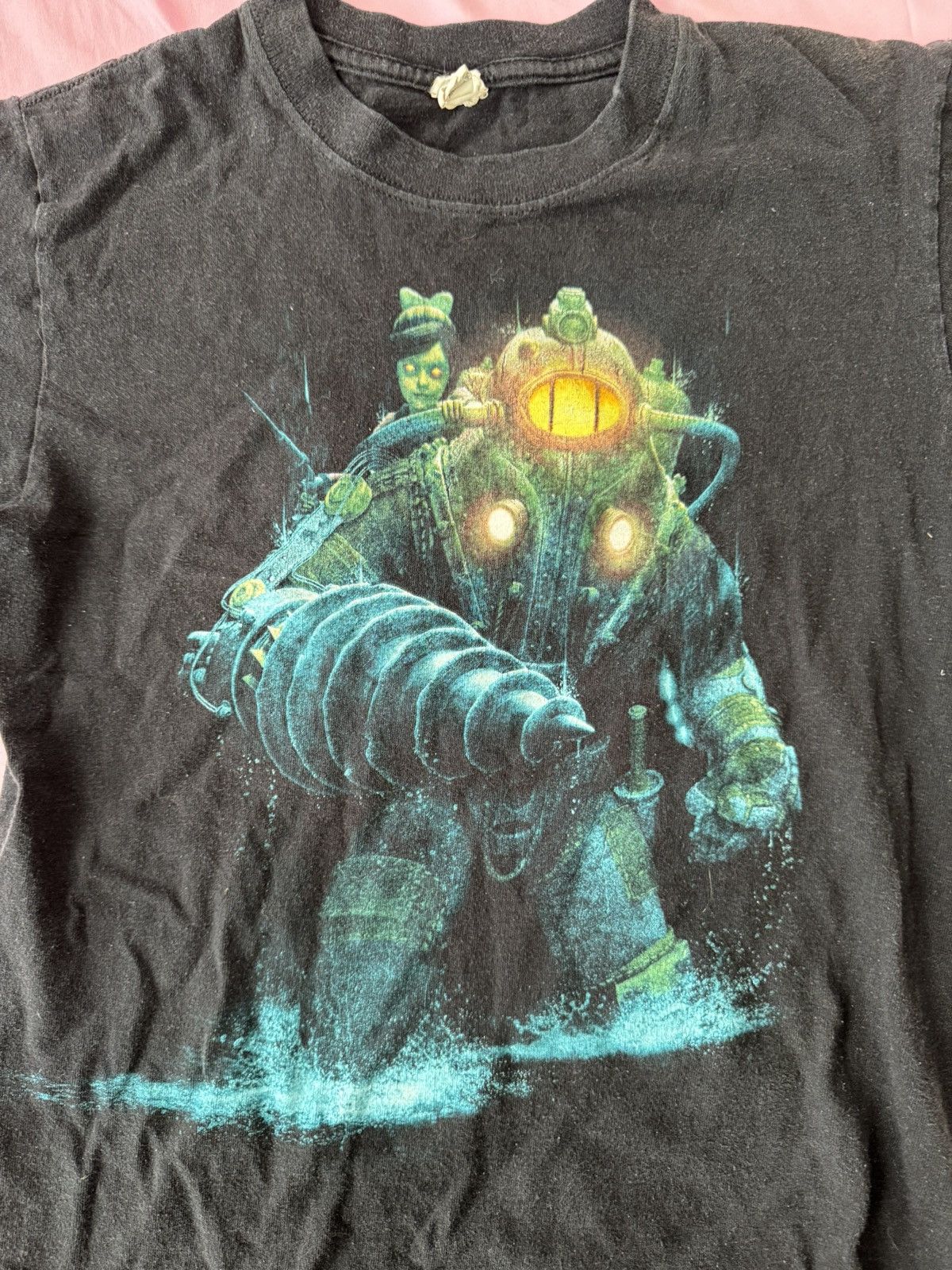 Vintage Y2K Bioshock 2 2 Big Daddy Shirt Size US S / EU 44-46 / 1 - 2 Thumbnail