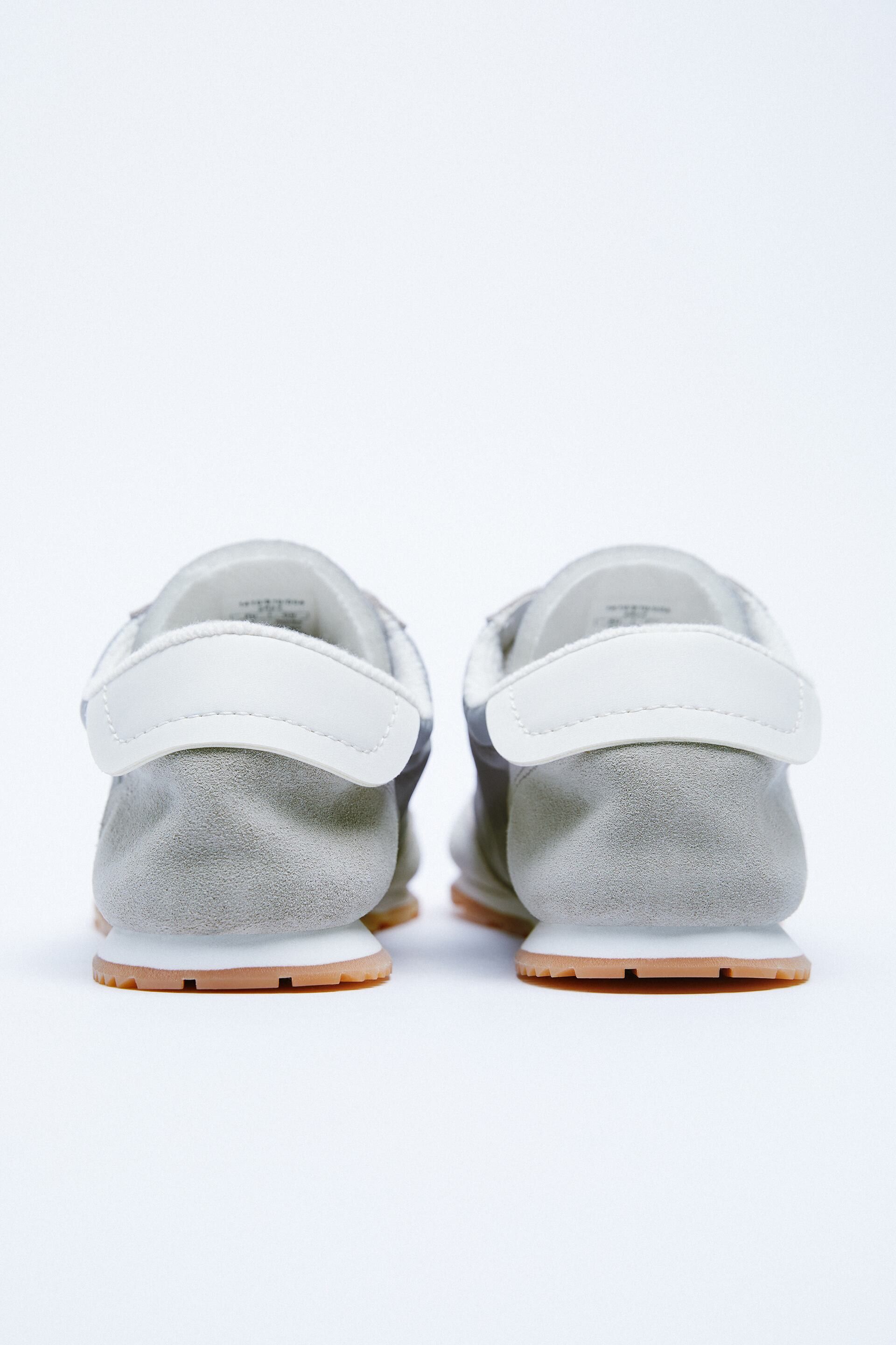 Zara Grey Retro Runner Sneakers Size US 8 / IT 38 - 4 Thumbnail