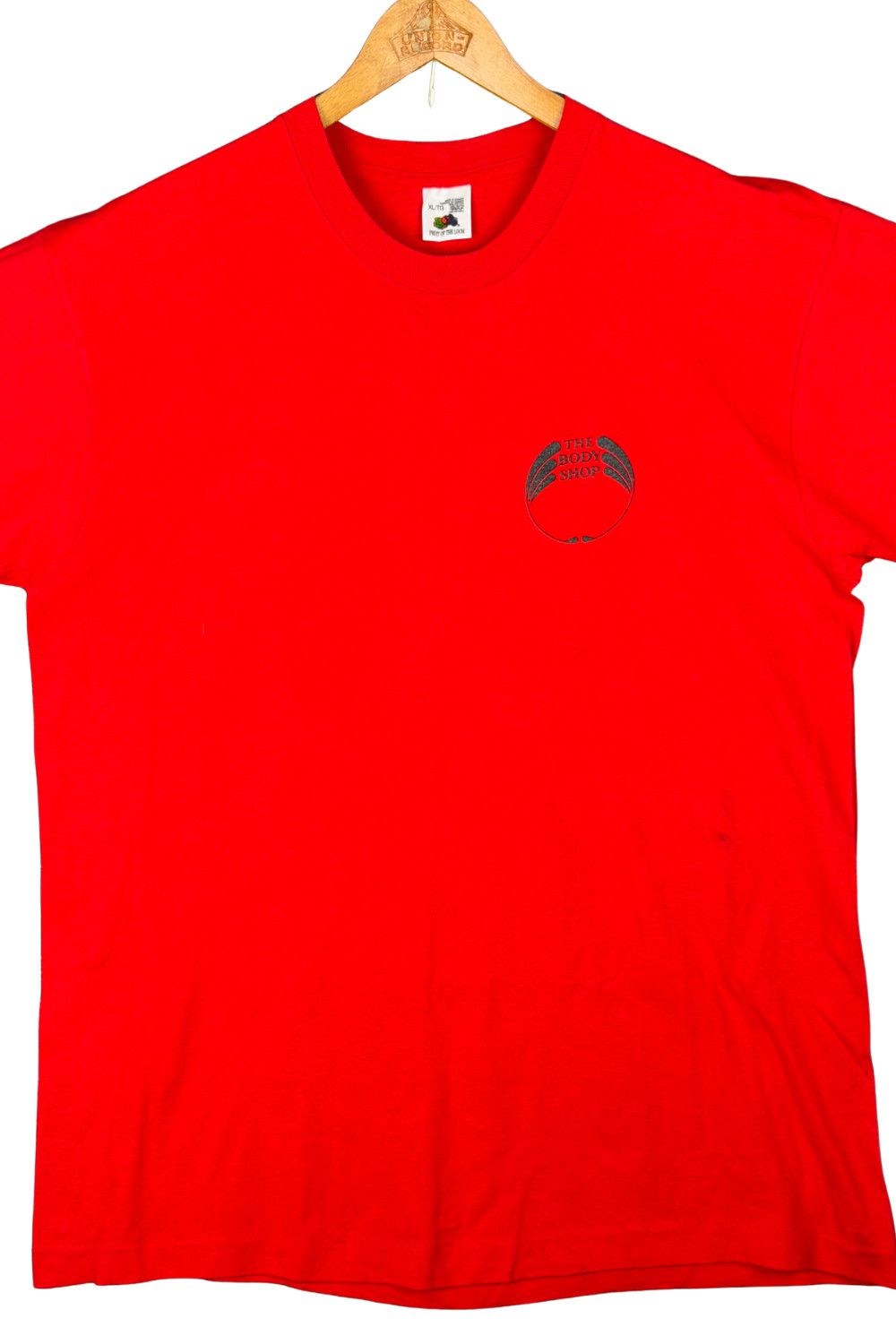 Fruit Of The Loom Vintage 90s The Body Shop Message Graphic T-Shirt Size US XL / EU 56 / 4 - 4 Thumbnail