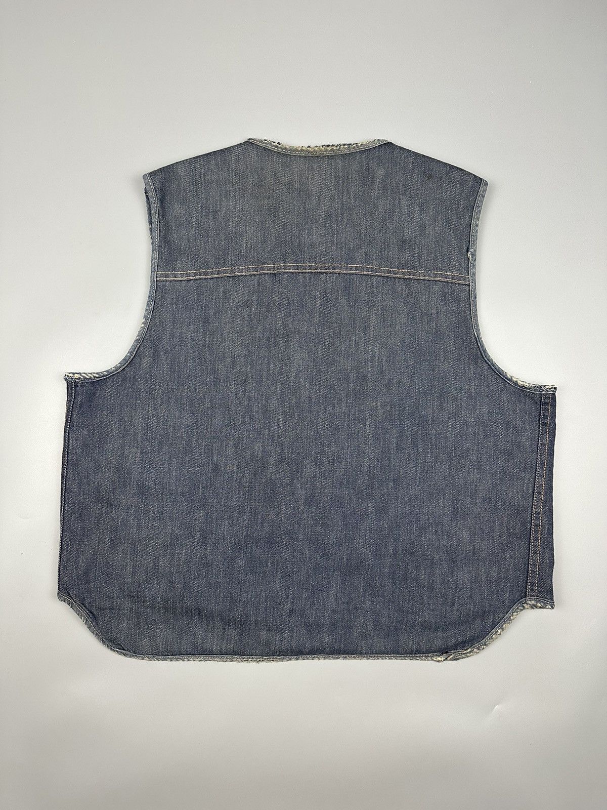 Vintage Vintage 80s Reobucks Sherpa Denim Vest Size US XL / EU 56 / 4 - 2 Thumbnail