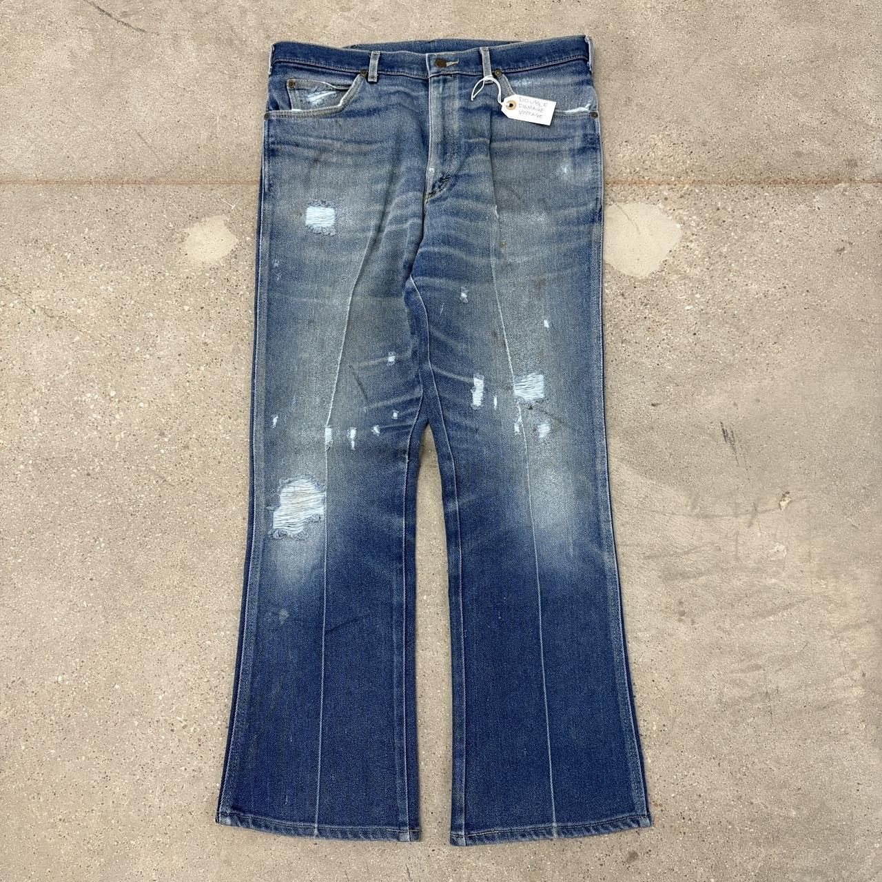 Vintage Vintage Lee Riders Union Made Faded & Worn Bootcut Jeans Size US 35 - 1 Thumbnail