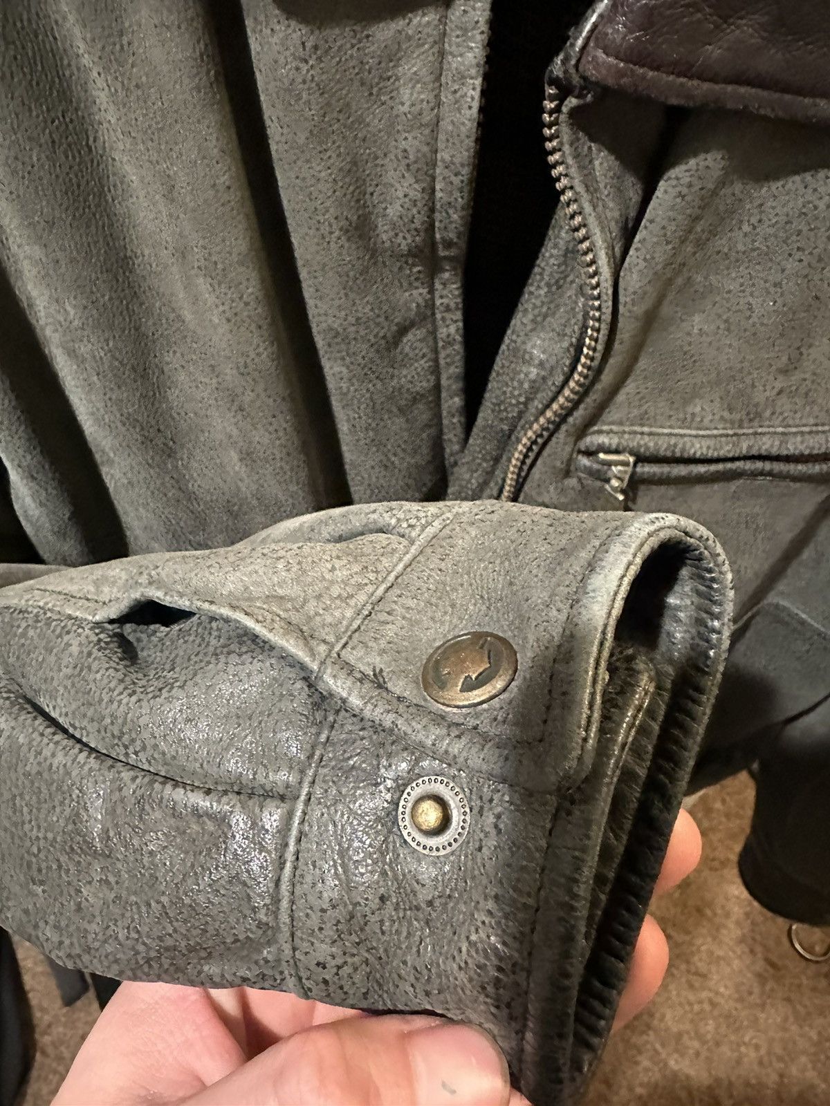 St. Johns Bay Heavy leather jacket. Size US L / EU 52-54 / 3 - 7 Thumbnail