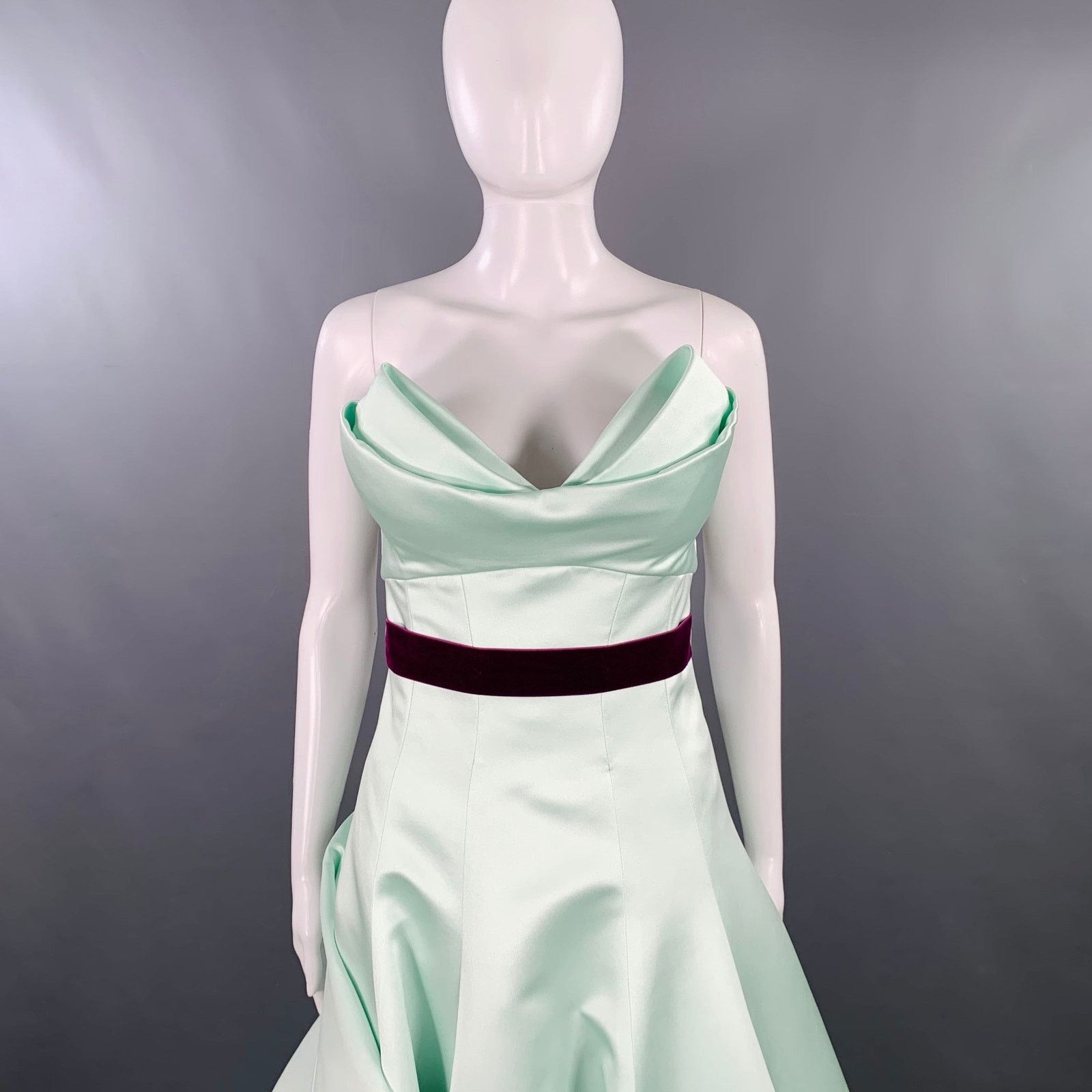 Monique Lhuillier MONIQUE LHUILLIER Size 6 Mint Purple Strapless Evening Gown Size M / US 6-8 / IT 42-44 - 2 Thumbnail