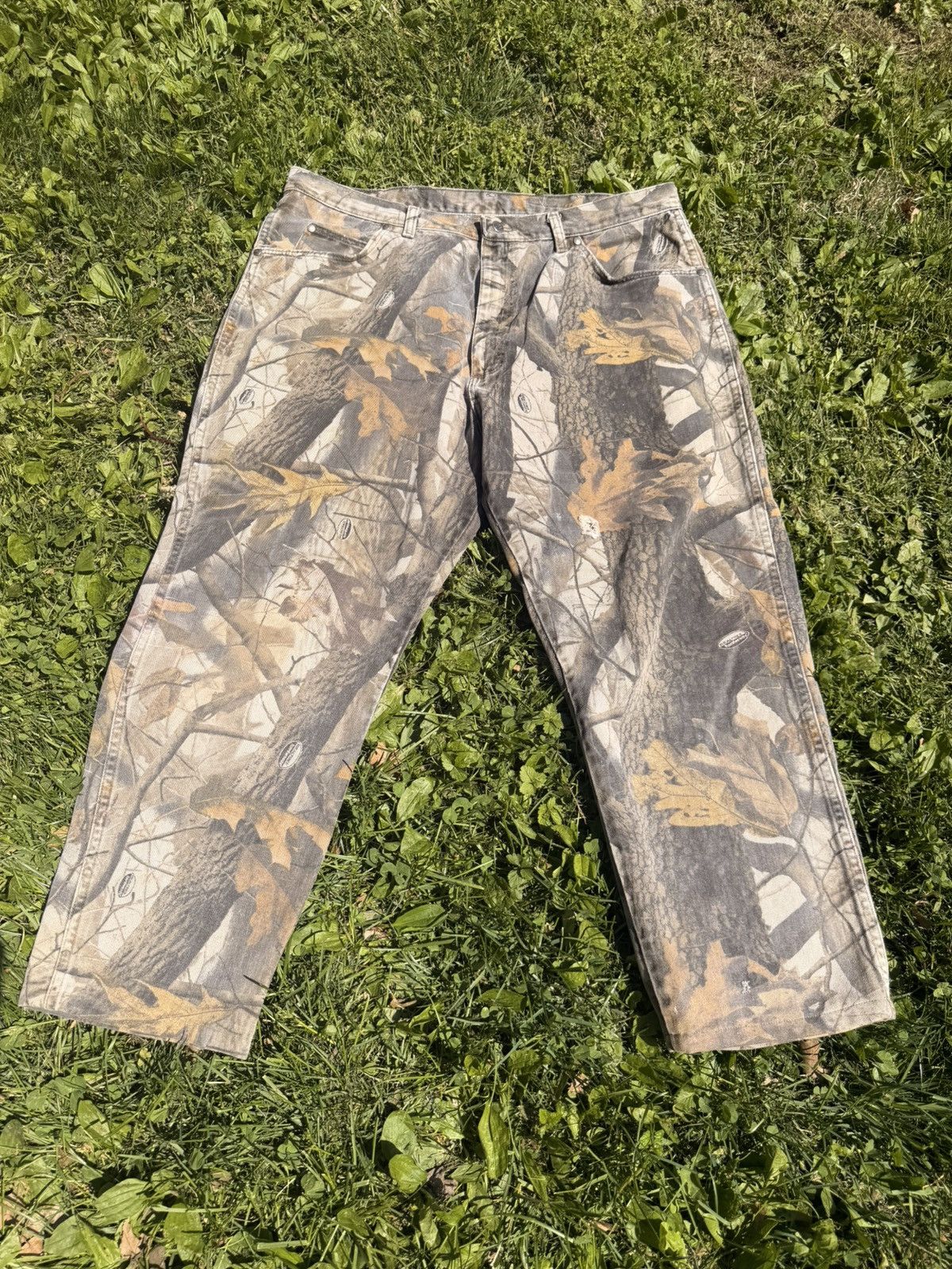 Vintage VTG Camo Wrangler Jeans Size 40x32 Size US 40 / EU 56 - 1 Thumbnail