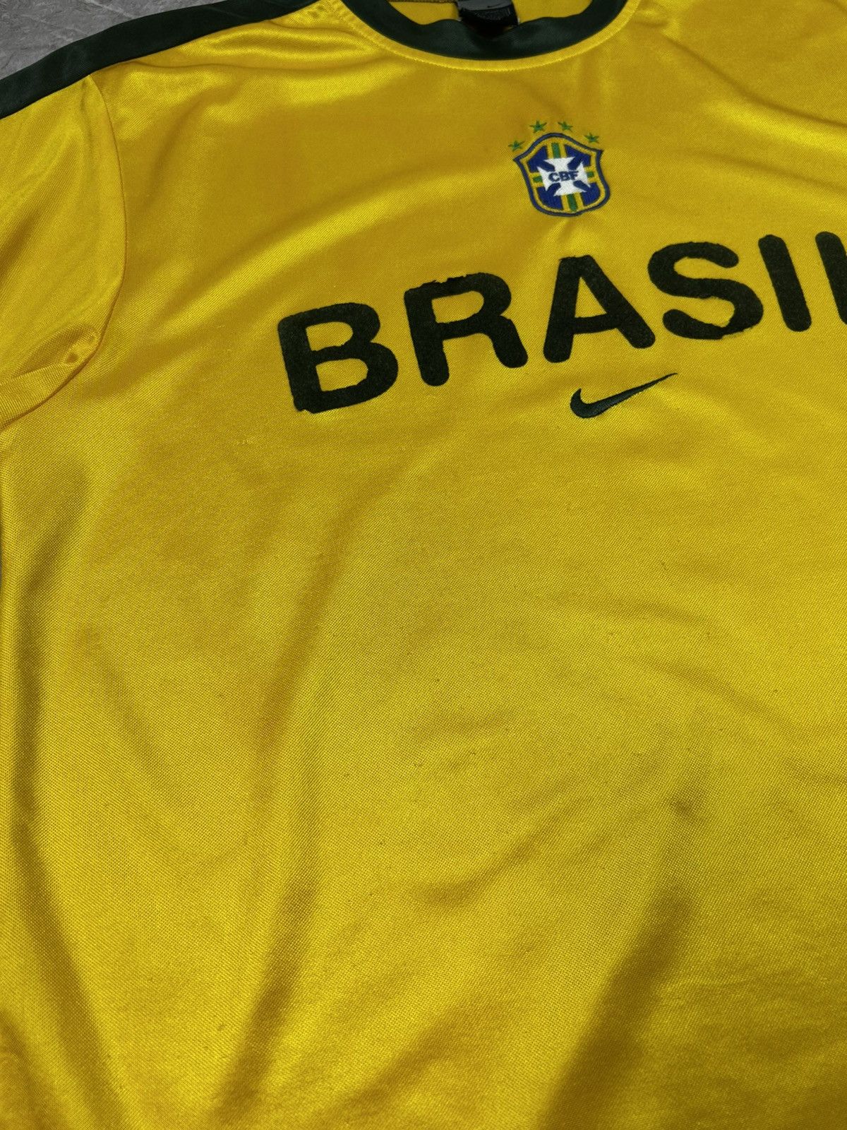 Nike Y2K Blokecore Nike Brasil 2000s Football Home Shirt S Hype Size US S / EU 44-46 / 1 - 10 Thumbnail