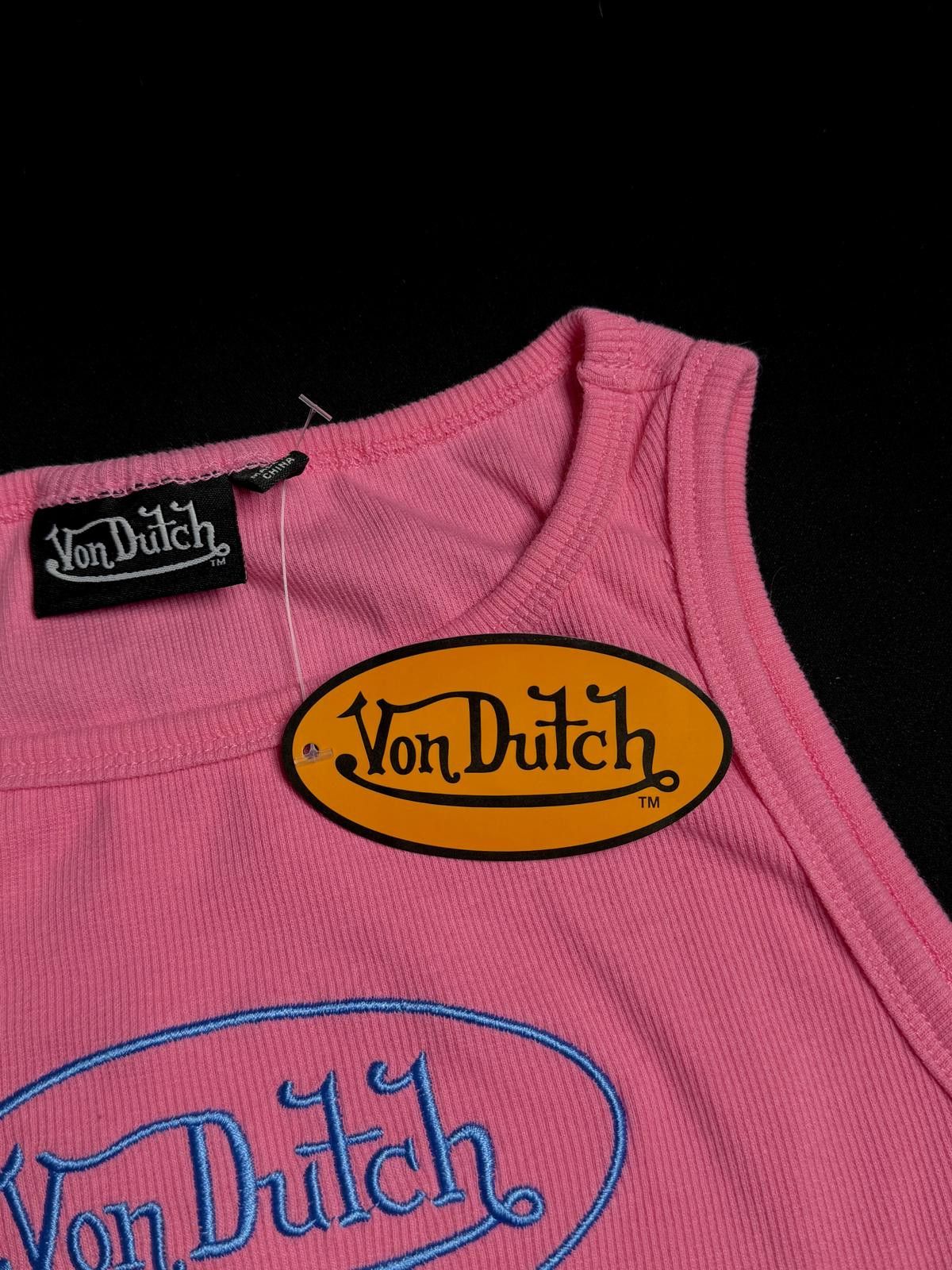 Von Dutch Y2k Von Dutch Classic Cropped Pink Blue Tank Top L Size L / US 10 / IT 46 - 5 Thumbnail