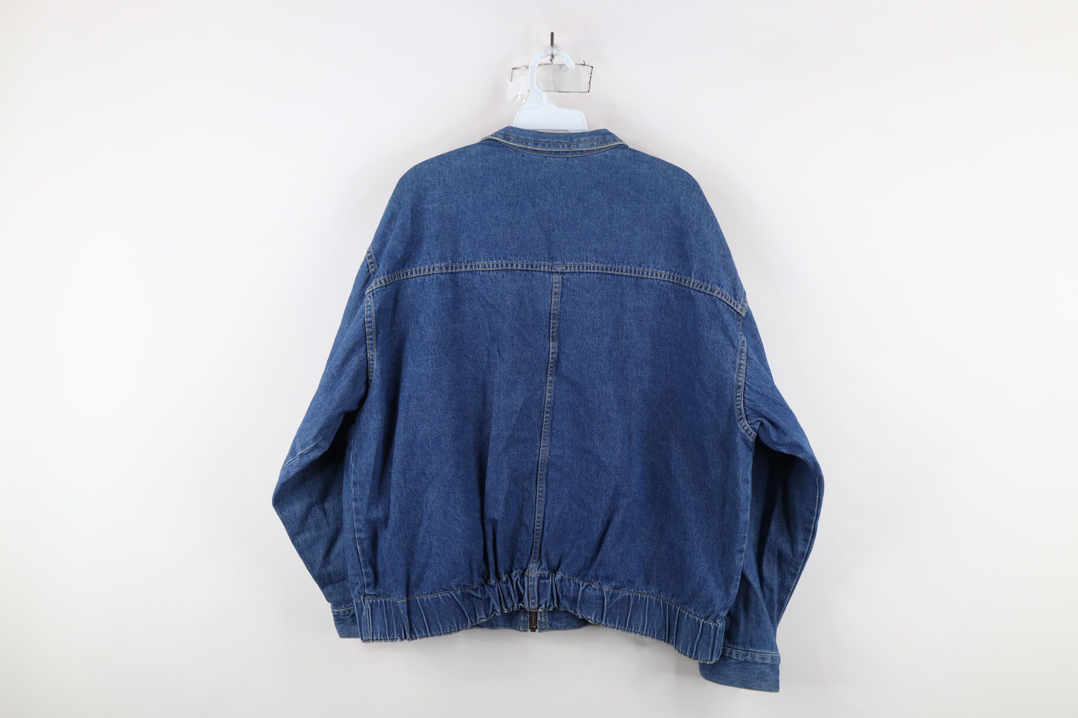 Vintage Vintage 70s Cherokee Denim Jean Bomber Jacket Blue USA Size XL / US 12-14 / IT 48-50 - 10 Thumbnail