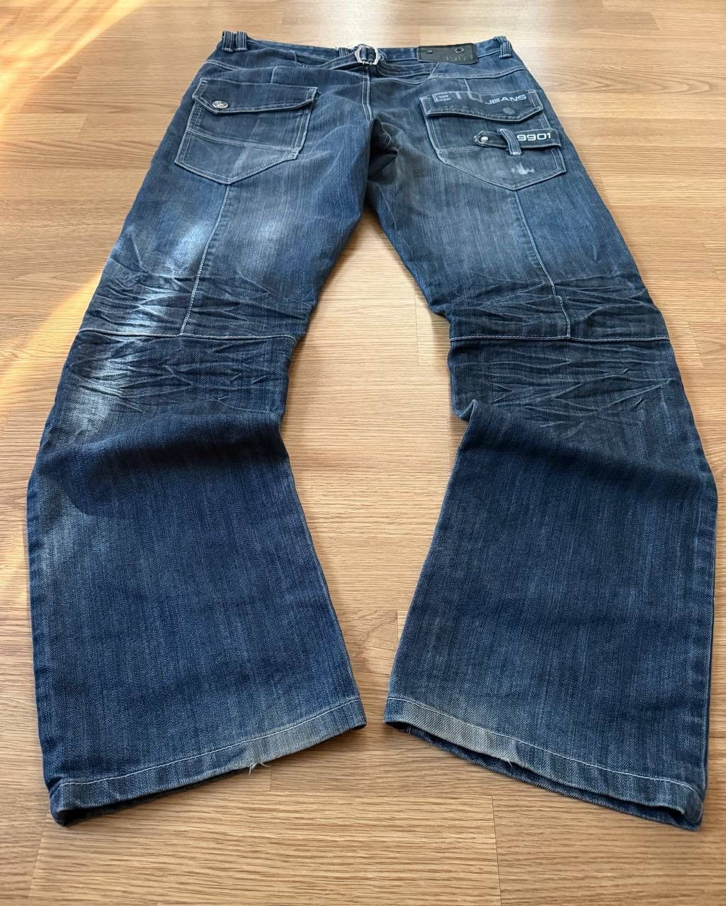 Hysteric Glamour ETO JEANS 9901 Zero One Baggy Flared Jeans Y2K Distressed Size US 32 / EU 48 - 1 Thumbnail