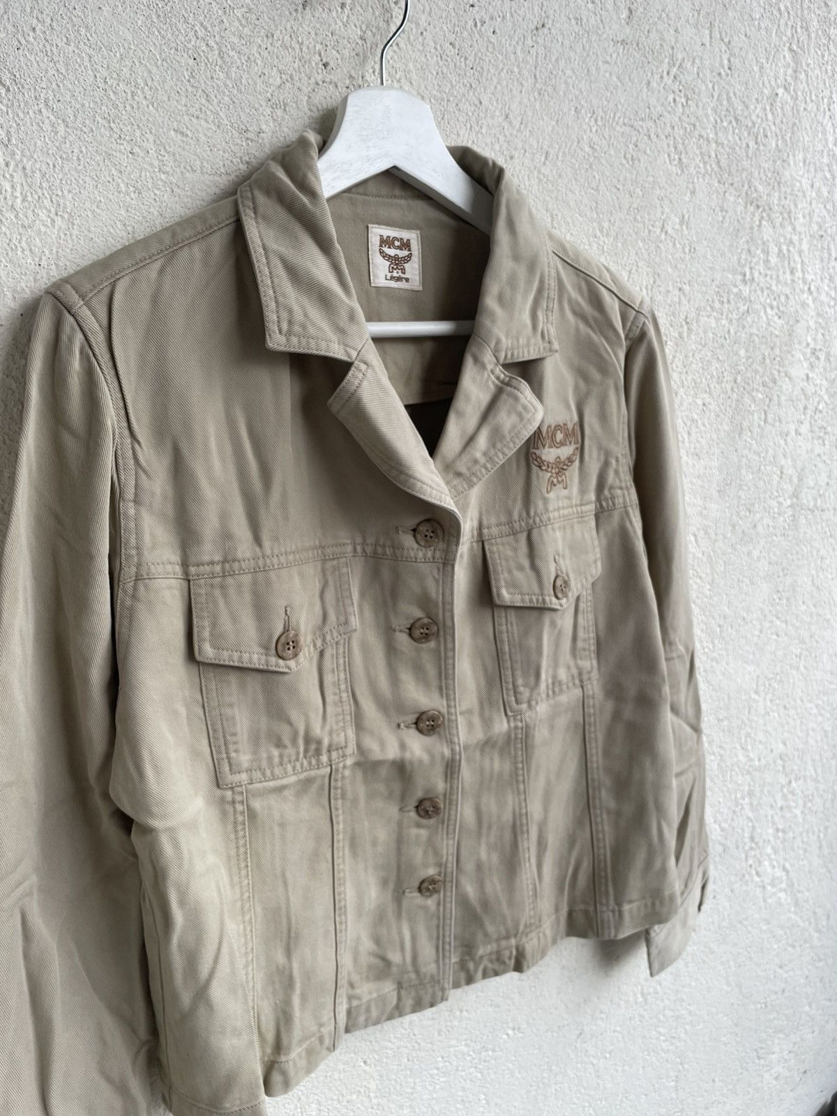 Hysteric Glamour Vintage MCM Beige Embroidered Logo Maison Hysteric Japan Y2K Size L / US 10 / IT 46 - 6 Thumbnail
