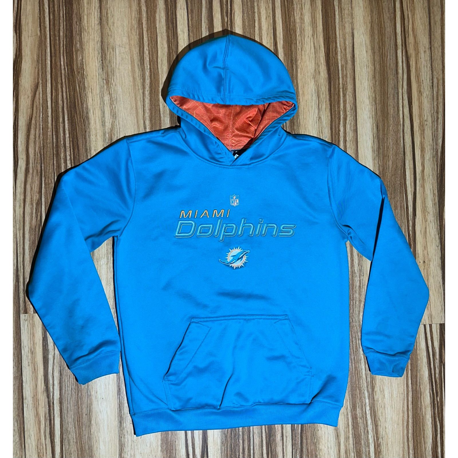 NFL Miami Dolphins Light Blue/ Orange Youth L Hoodie Size US L / EU 52-54 / 3 - 1 Thumbnail