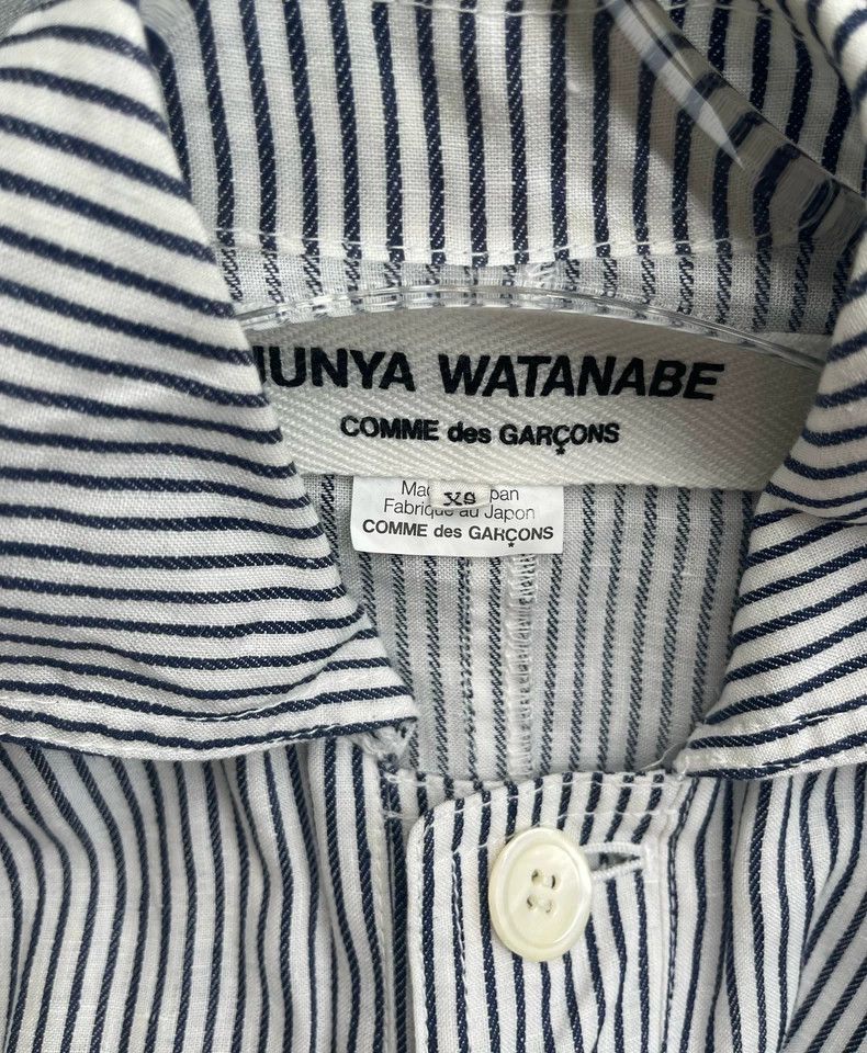 Comme des Garcons Comme Des Garcons Junya Watanabe Blue and White Stripe Nav Size XS / US 0-2 / IT 36-38 - 7 Thumbnail