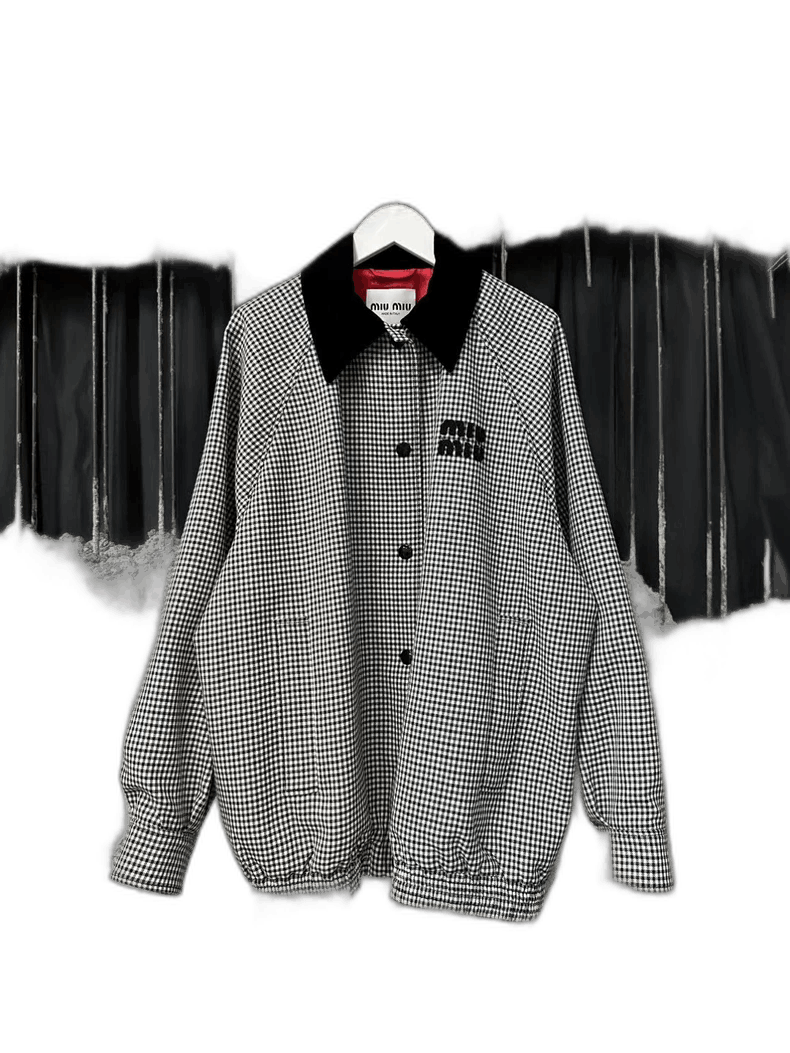 Miu Miu Miumiu Houndstooth Jacket Coat Size 36 Size US S / EU 44-46 / 1 - 1 Thumbnail