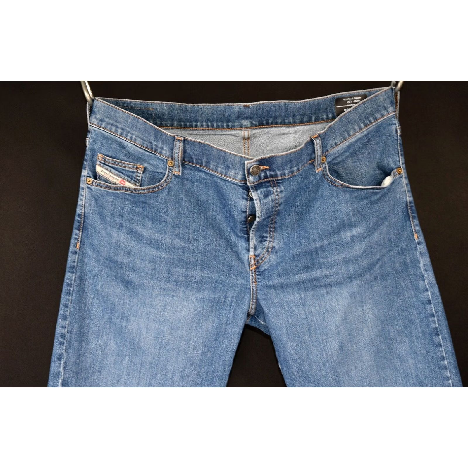 Diesel Diesel Jeans D-MIHTRY Straight 009DG Stretch Mens W38/L30 Blue Cotton Denim Regular 98% Cotton 2% Elastane Size US 38 / EU 54 - 4 Thumbnail