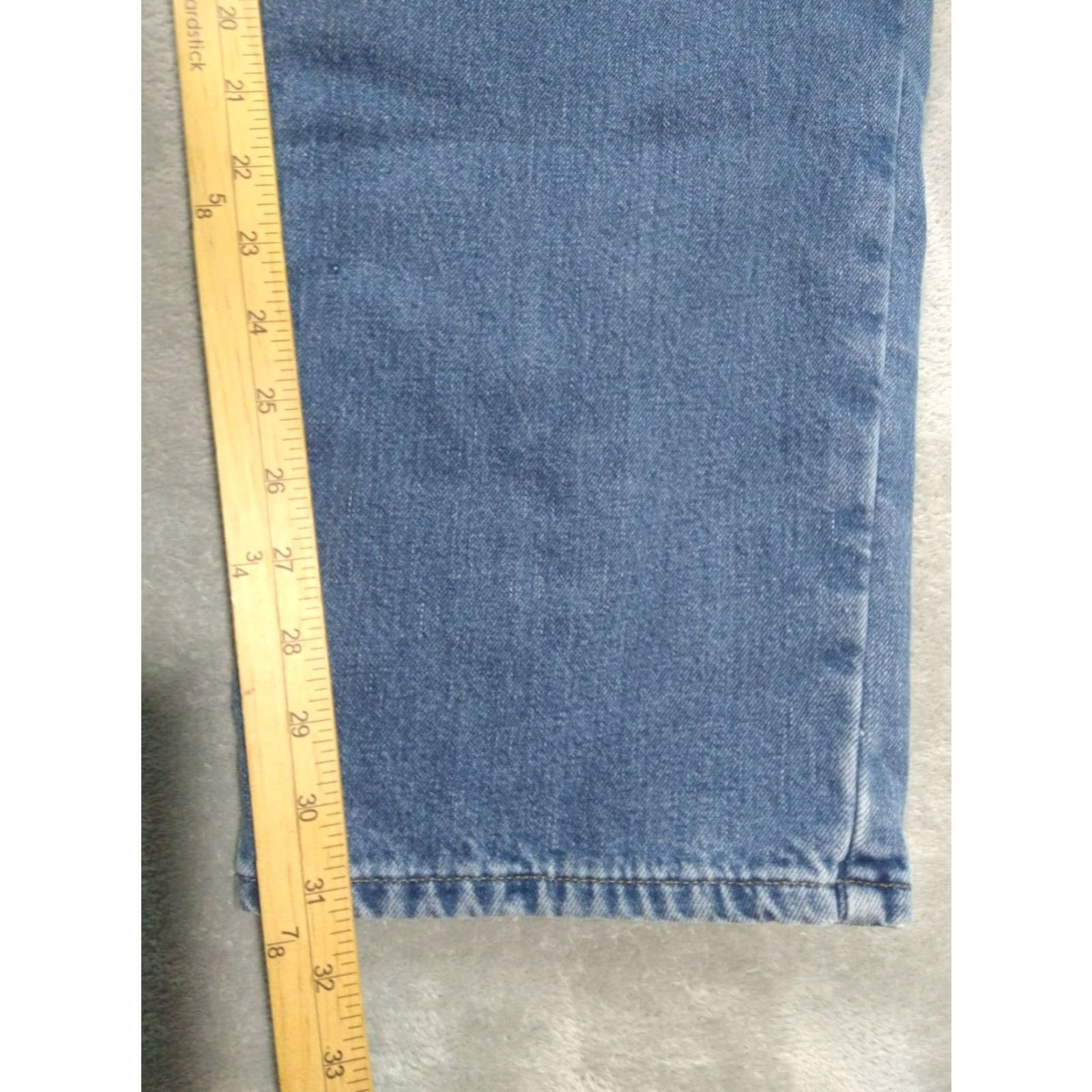 Vintage VINTAGE L.L. Bean Jeans Mens 42x32 Blue Denim Flannel Lined Classic Fit Medium Wash Jeans Size US 42 / EU 58 - 5 Thumbnail