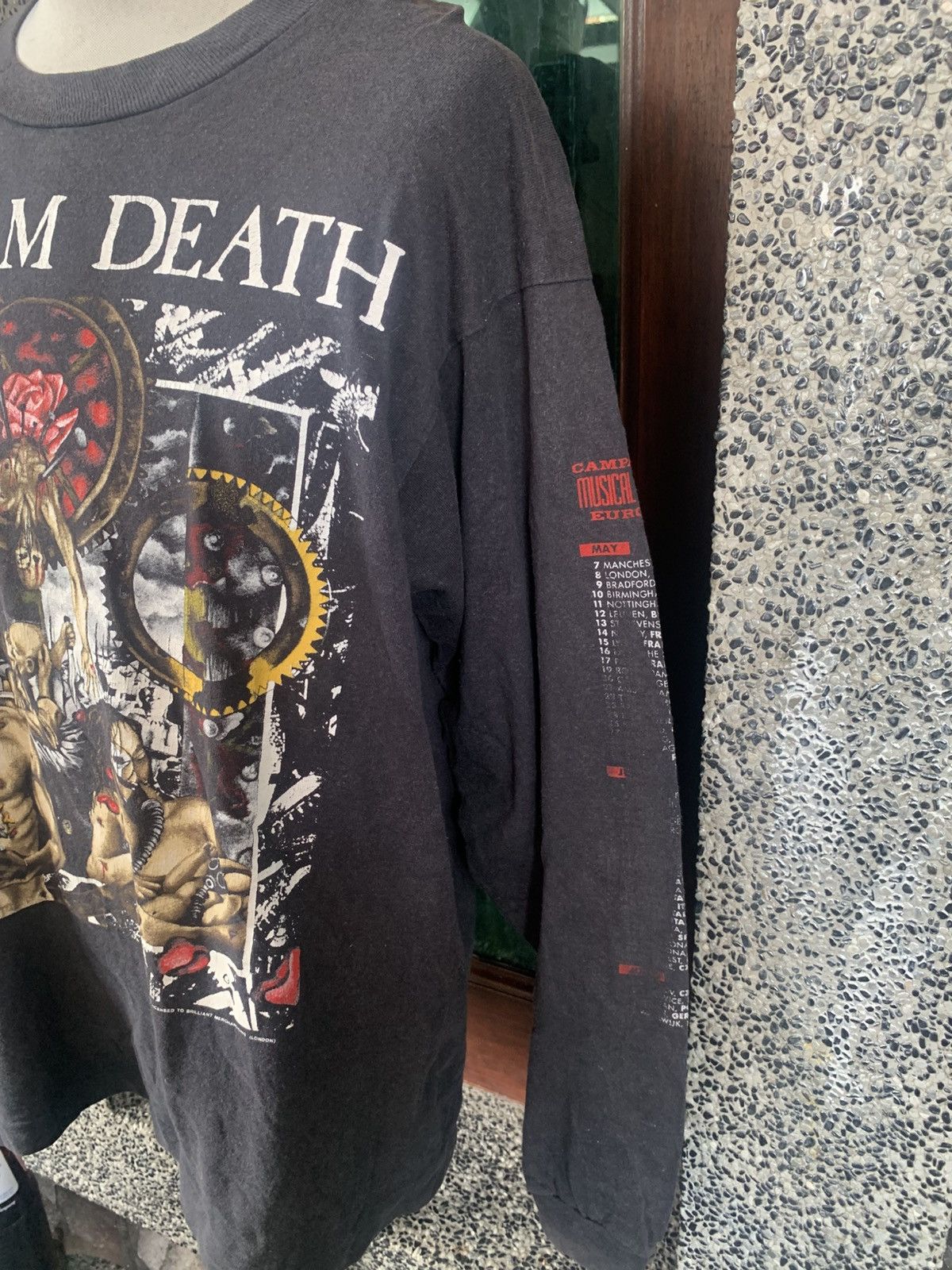 Band Tees Vintage 90s Napalm Death English Grindcore Band Tour T shirt Size US XL / EU 56 / 4 - 4 Thumbnail