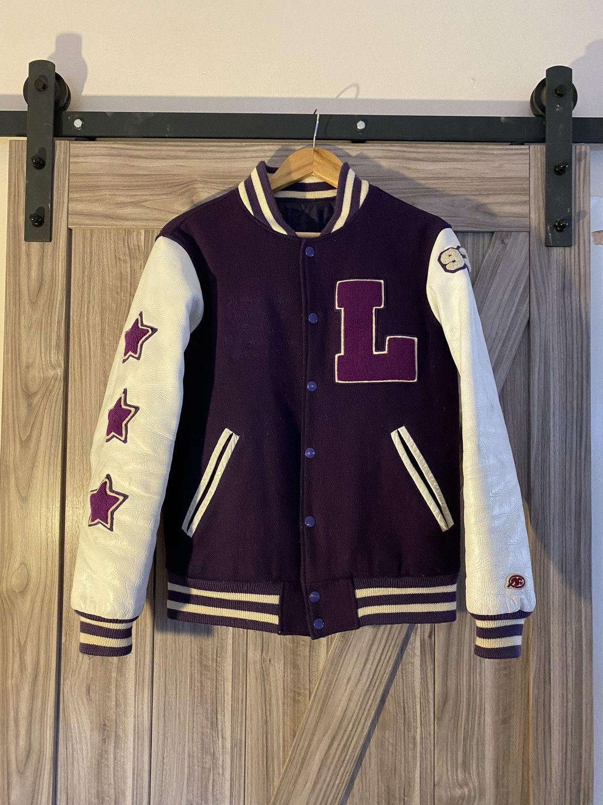 肩幅43cmlast orgy 2 varsity jacket NIGO NOWHERE