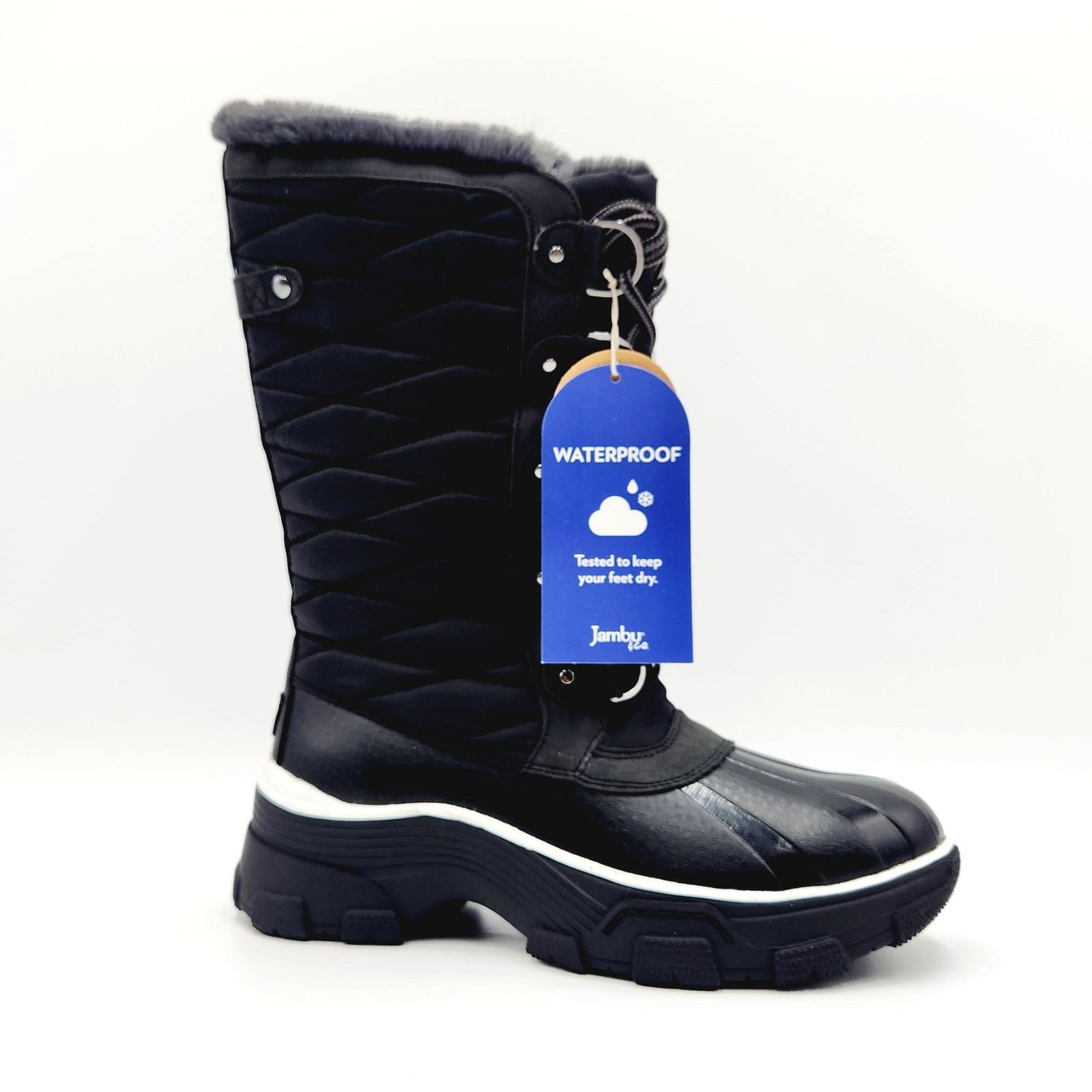 The Unbranded Brand JBU by Jambu Women Black Water Resistant Winter Boots Size 6 Size US 6 / IT 36 - 4 Thumbnail