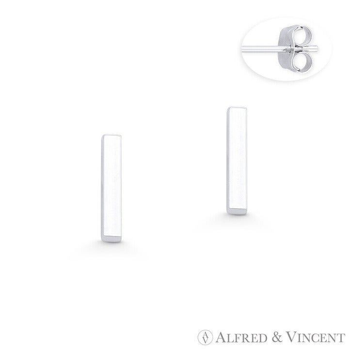 Other Straight Rectangle Bar Stud Earrings w/ Push-Back Posts Size ONE SIZE - 1 Preview