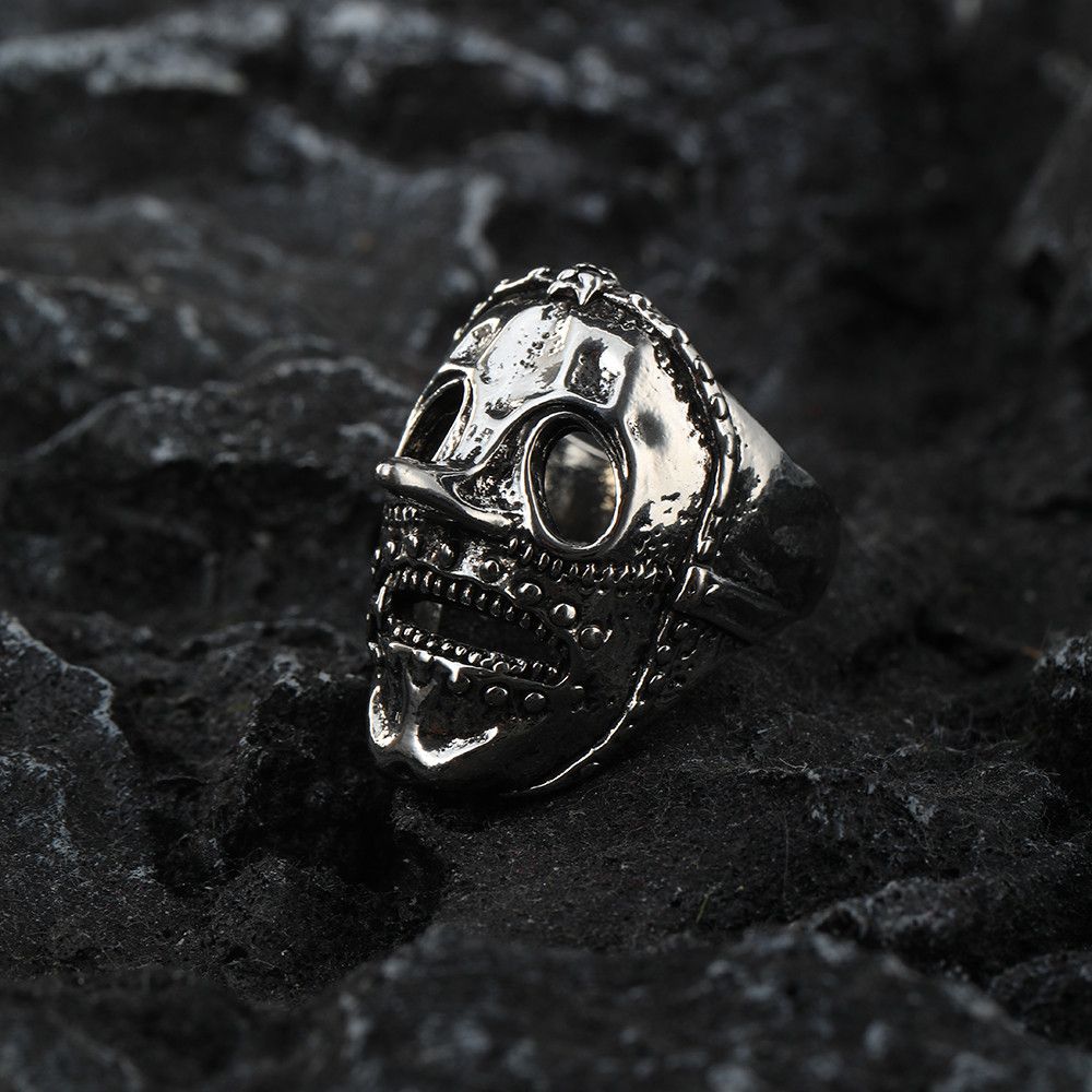 Jewelry Resizable Pinocchio Retro Skull Mask Halloween Ring Size ONE SIZE - 1 Thumbnail