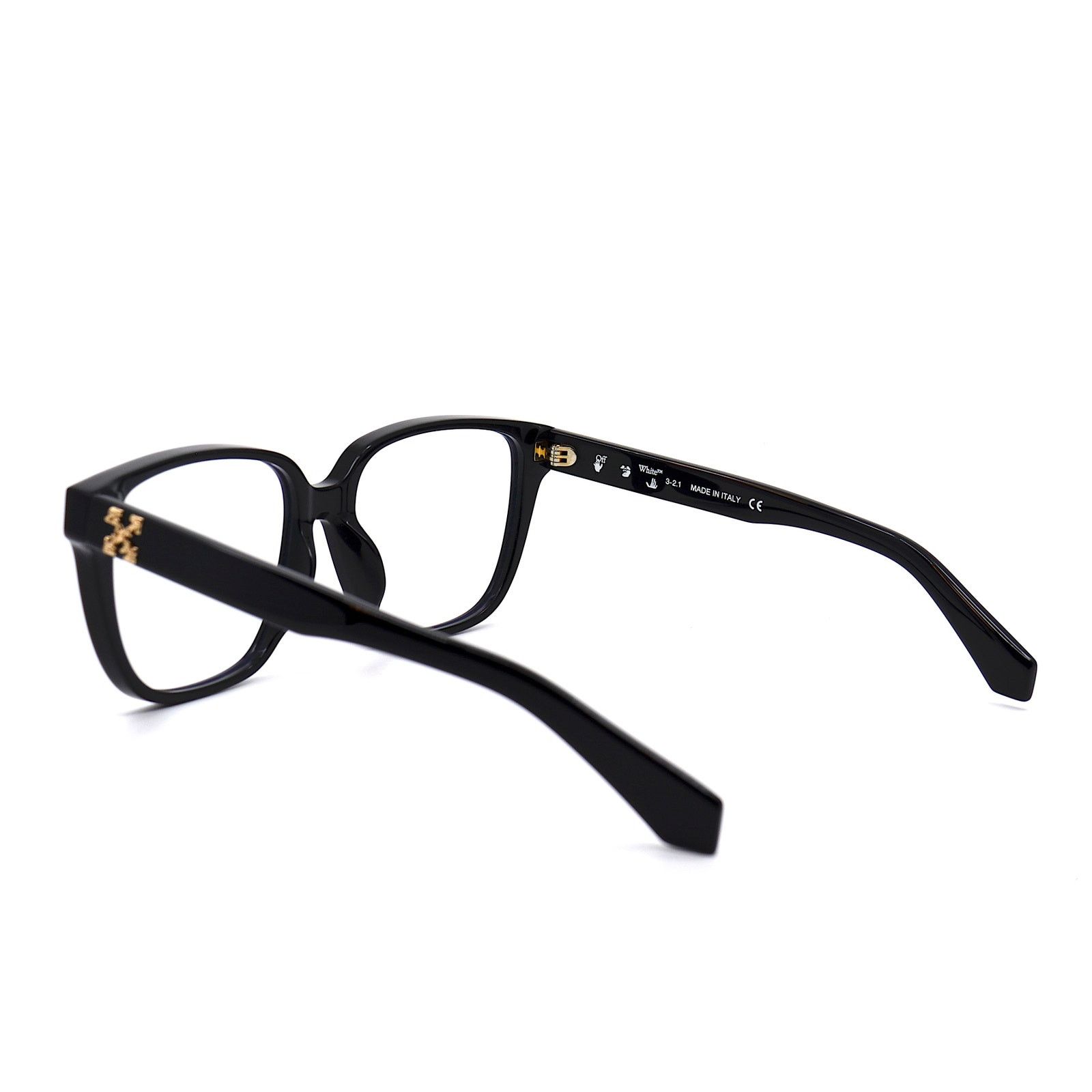 Off-White NEW! OFF-WHITE OERJ010 BLACK AUTHENTIC EYEGLASSES FRAME Size ONE SIZE - 6 Thumbnail