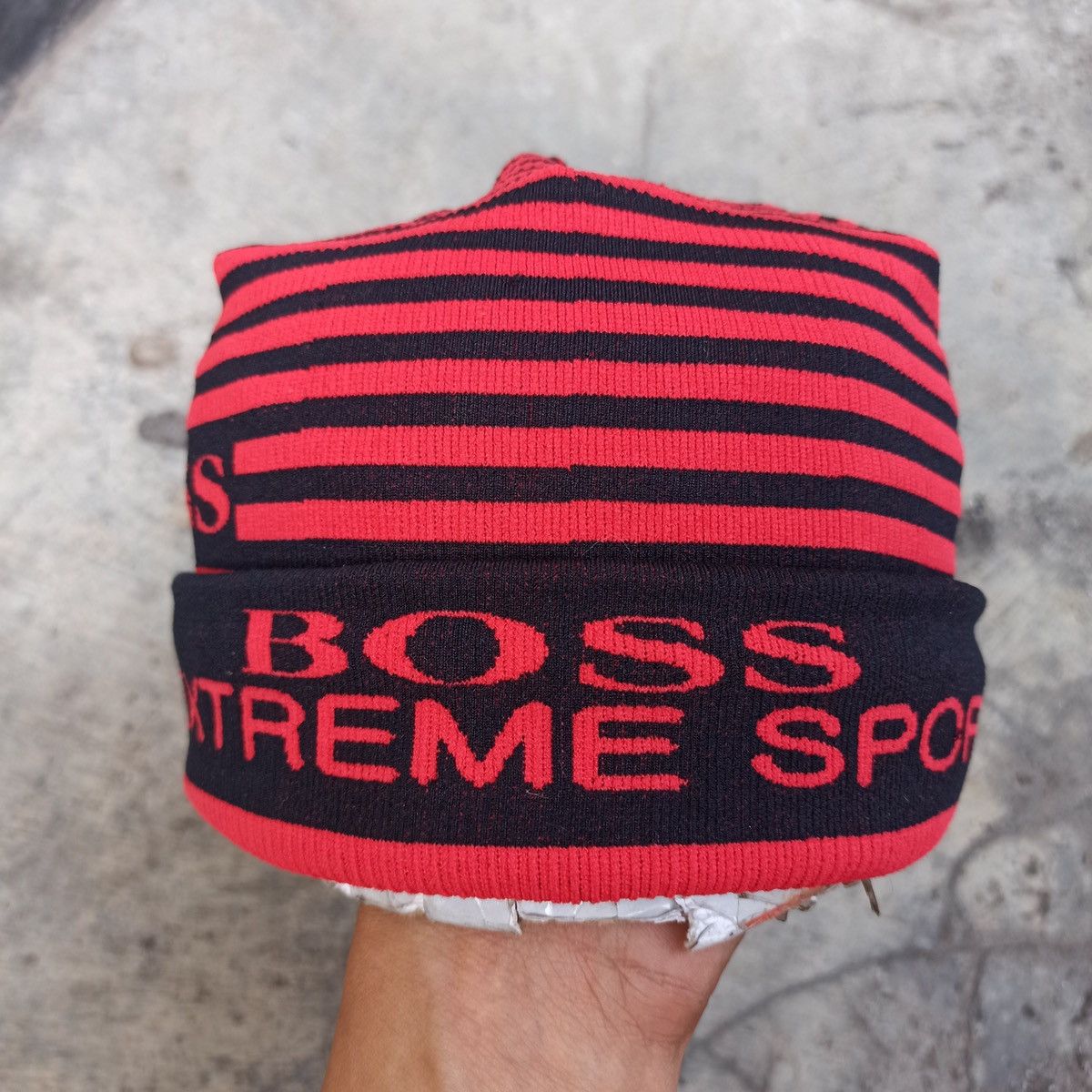 Hugo Boss × Solid and Striped Hugo boss outdoor beanie with visor Size ONE SIZE - 5 Thumbnail