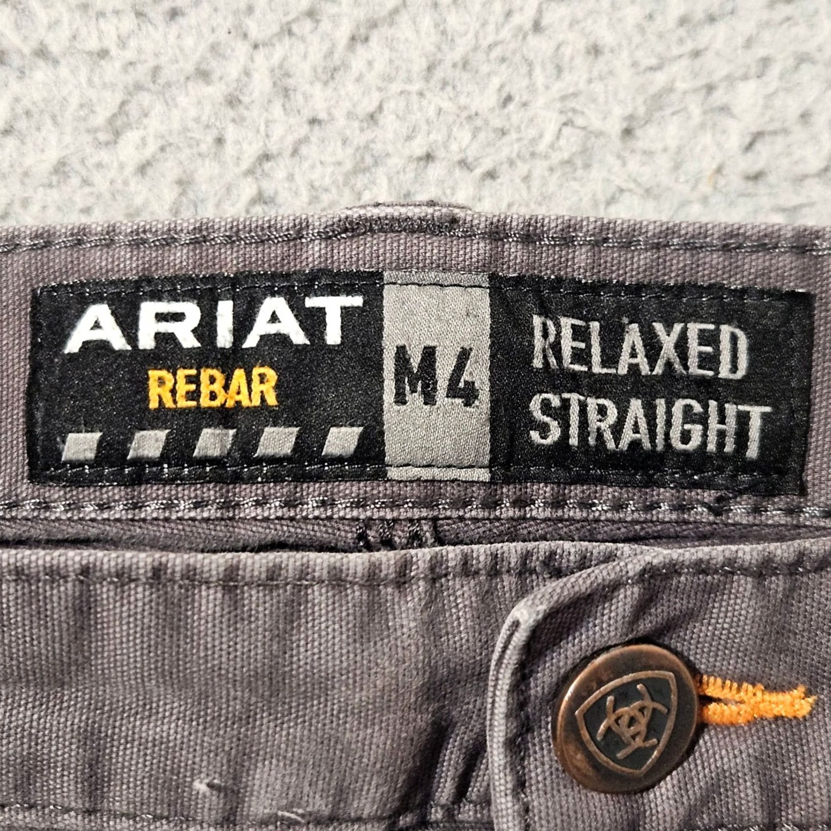 Ariat Ariat Pants Mens 38x32 Gray Rebar M4 Relaxed Straight Cargo Workwear Outdoor Mens Size US 38 / EU 54 - 3 Thumbnail