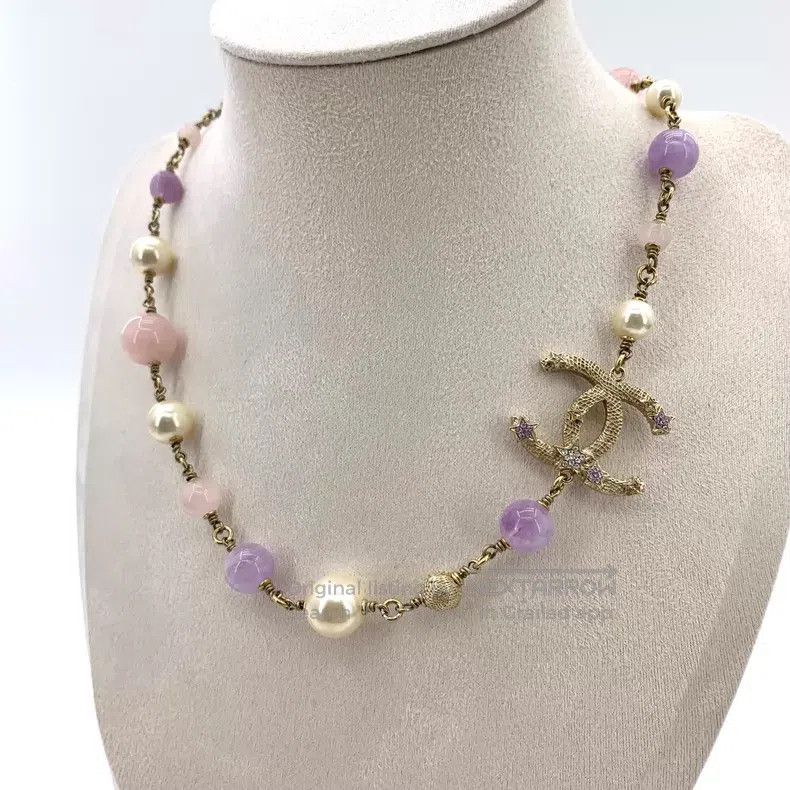 Chanel Chanel Multi-colour double C star diamond glass pearl neck Size ONE SIZE - 8 Thumbnail