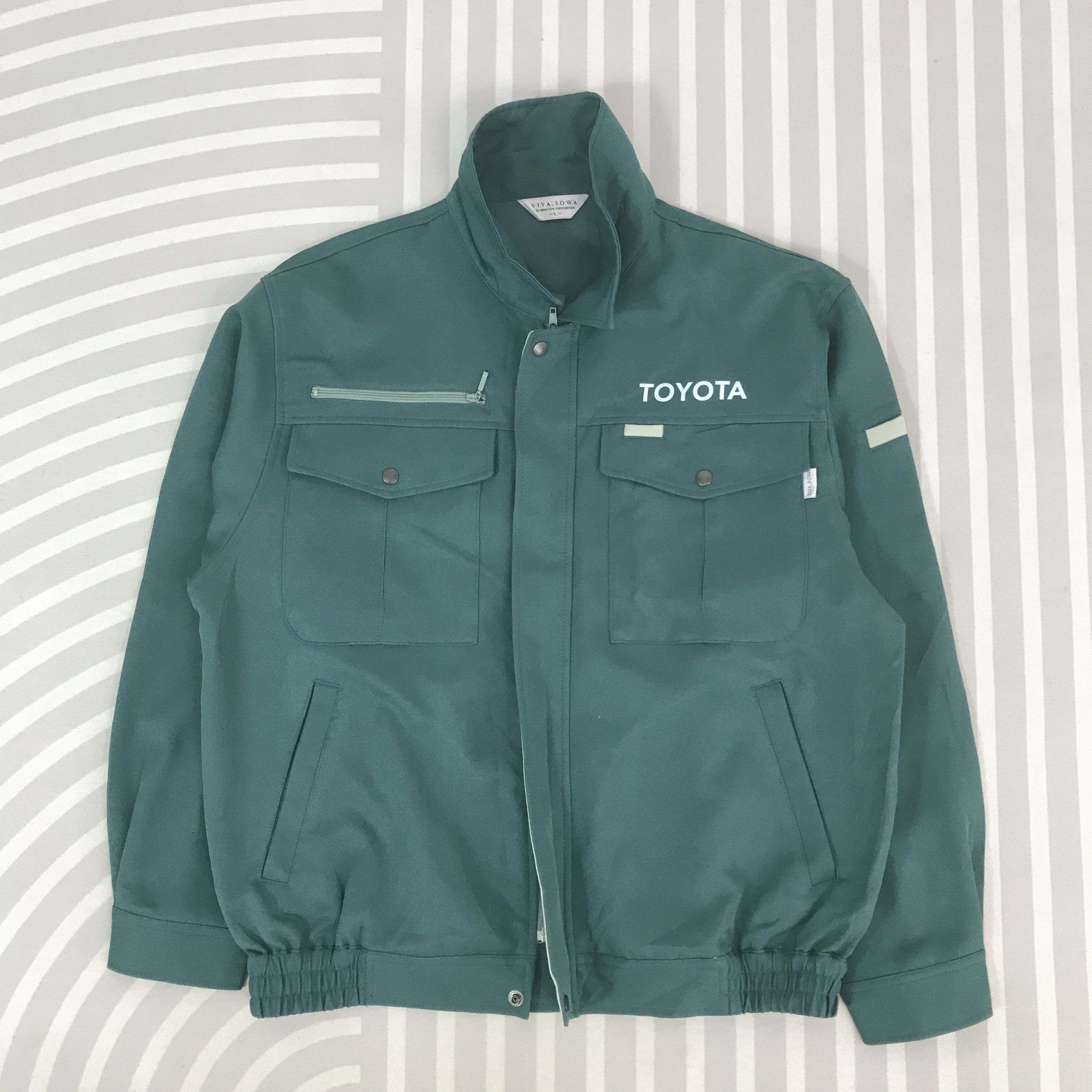 Japanese Brand Vintage Toyota Racing work japan uniform custom Jacket Size US L / EU 52-54 / 3 - 3 Thumbnail
