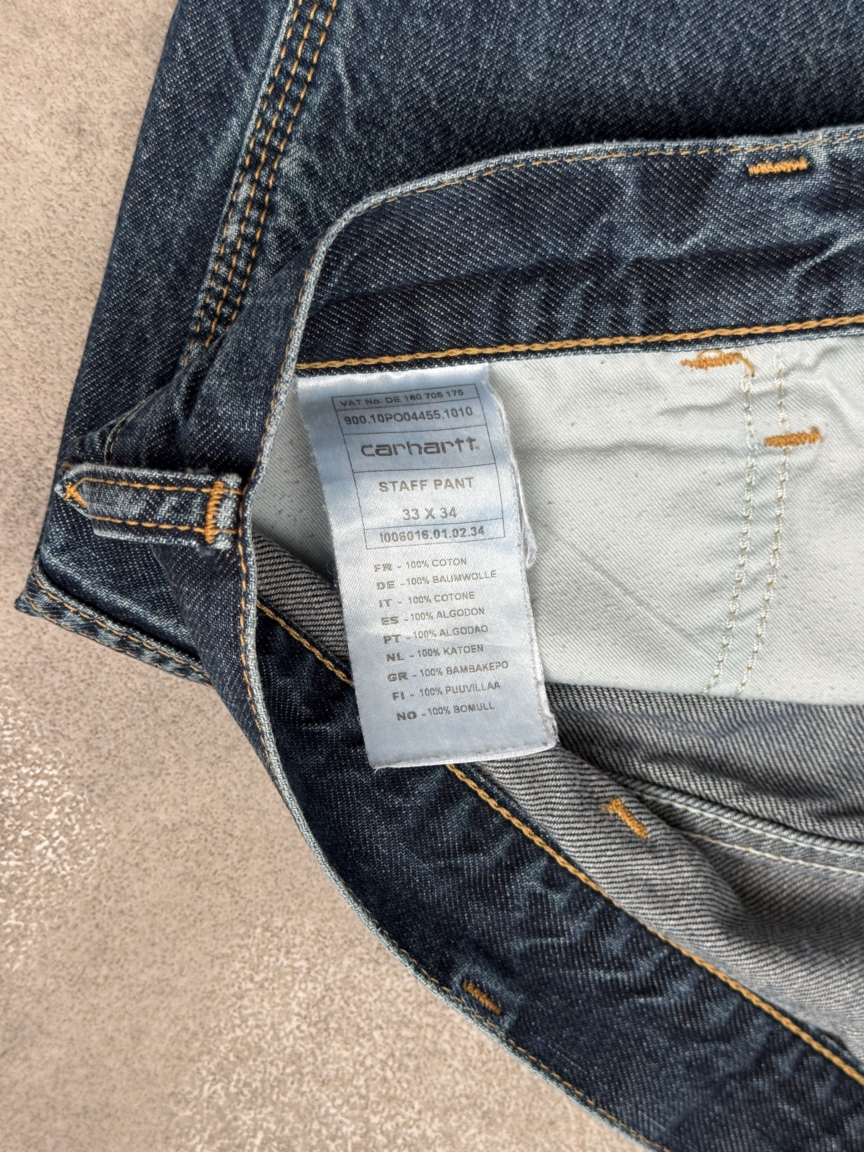 Carhartt Carhartt Staff Pant Blue Jeans Size US 33 - 7 Thumbnail