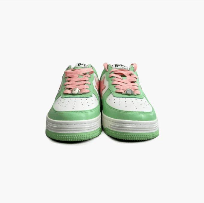 Bape ABATHINGAPE low-top sneaker men's green and pink Size US 11 / EU 44 - 3 Thumbnail