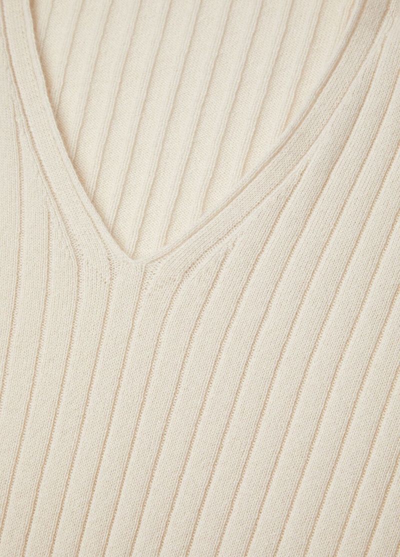 Loro Piana o1srvl11e0526 FAP5840 Vicuña Sweater in Off White Size L / US 10 / IT 46 - 3 Thumbnail