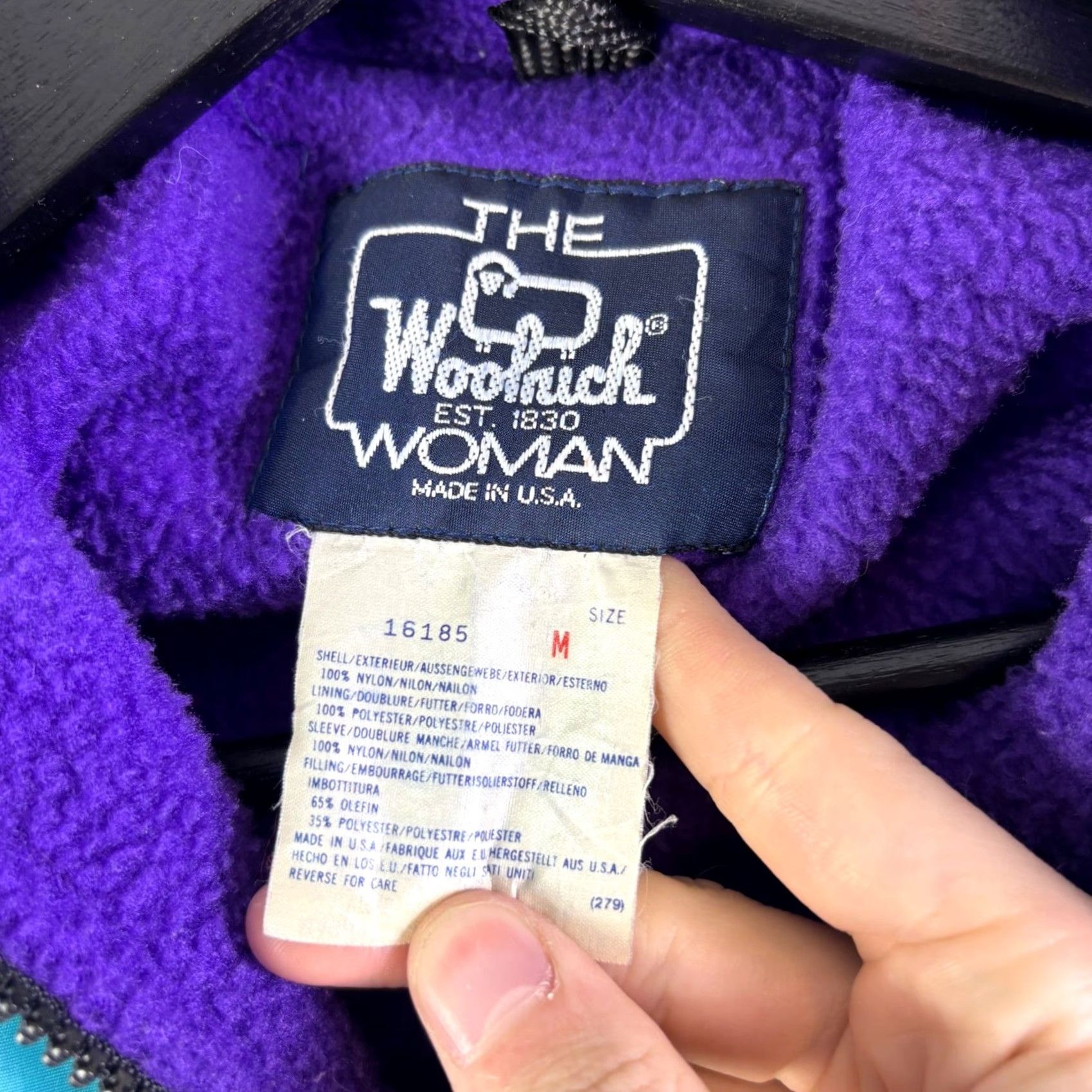 Vintage VINTAGE The Woolrich Woman Blue Jacket Zip Up Bomber Outerwear Regular Short Size M / US 6-8 / IT 42-44 - 5 Thumbnail