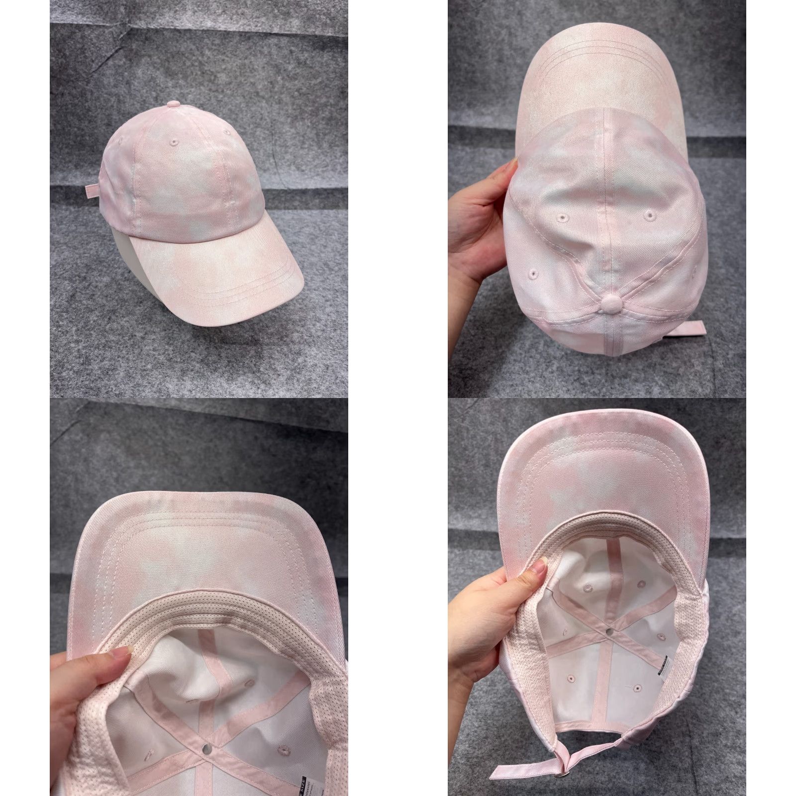 Pinko IFG Corporation Hat Cap Strap Back Womens Pink Tie Dye 100% Polyester Outdoor Size ONE SIZE - 8 Thumbnail