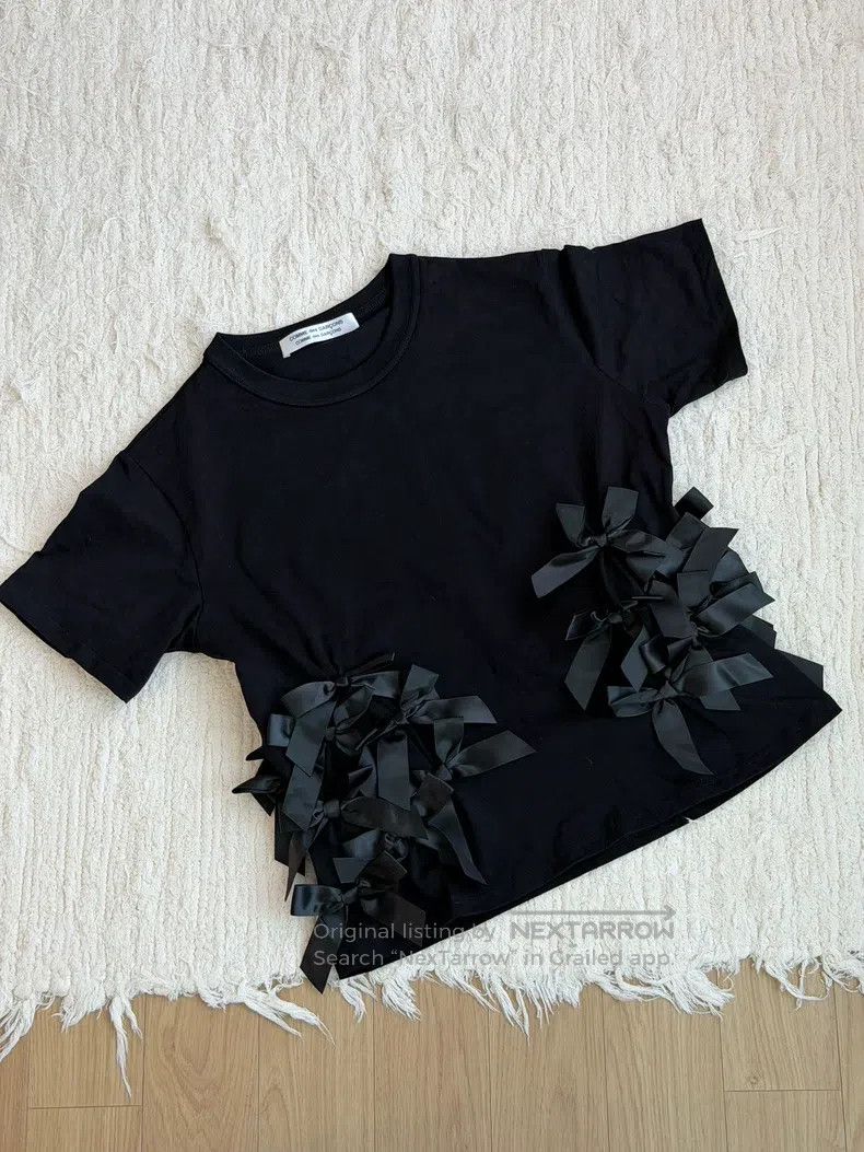 Comme des Garcons Comme Des Garcons Bow tie short sleeve top Size M / US 6-8 / IT 42-44 - 2 Thumbnail