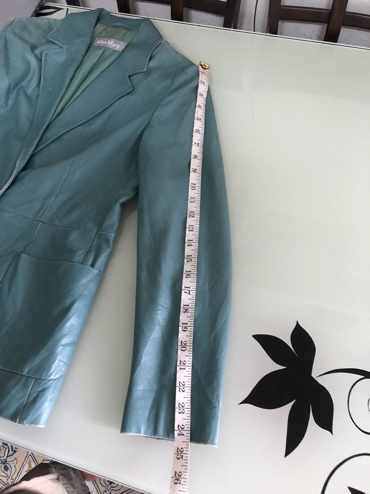 Vintage Vintage Max Mara Distressed Leather Blazer Jacket Size M / US 6-8 / IT 42-44 - 25 Thumbnail