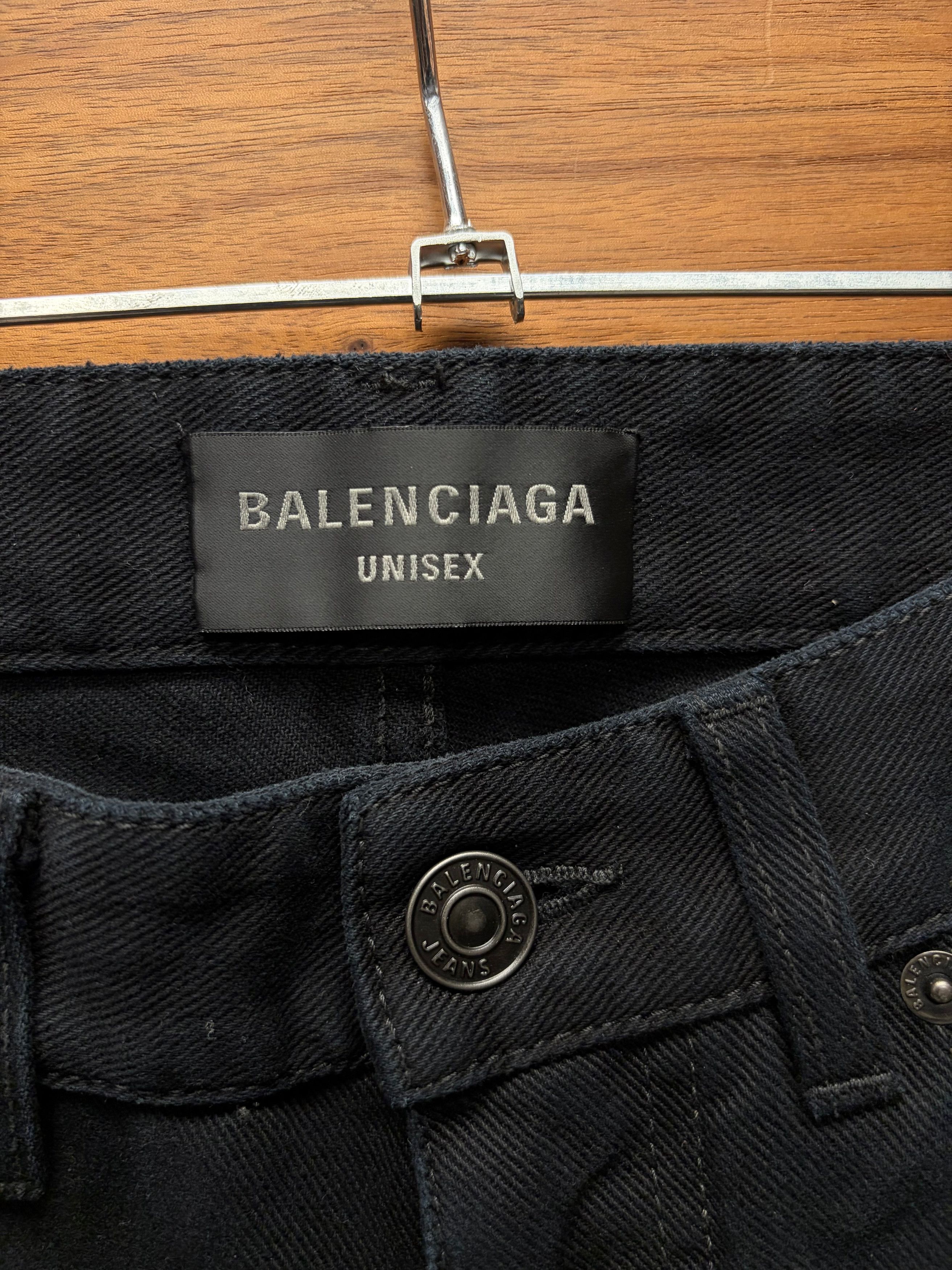 Balenciaga 2023 Balenciaga ‘Flared Cut’ Classic Black Skinny Denim Size US 30 / EU 46 - 3 Thumbnail
